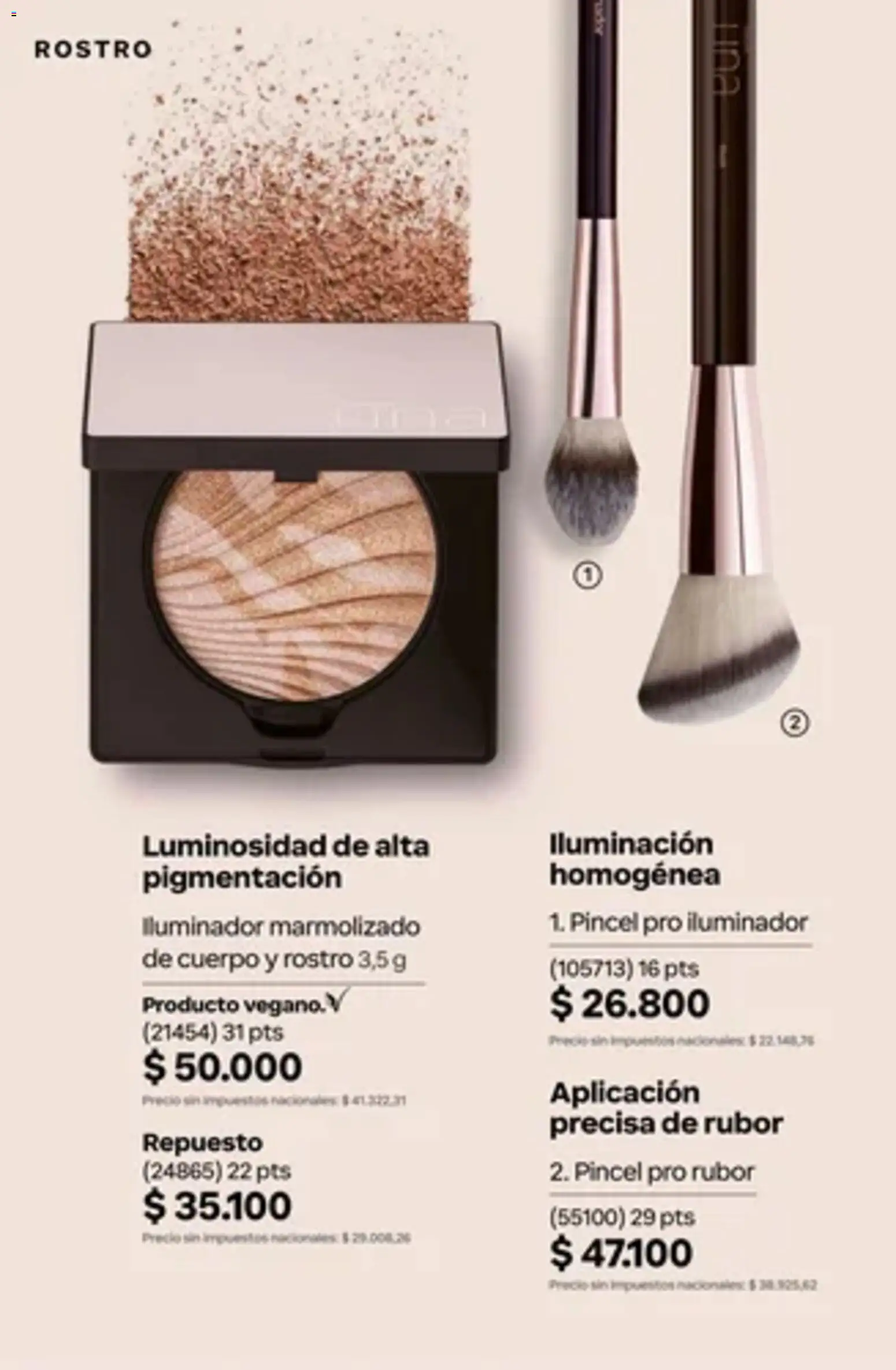 Vista previa del folleto de la tienda Natura válido desde el 01/10/2026 - Iluminación, Pincel, Rubor, Iluminador