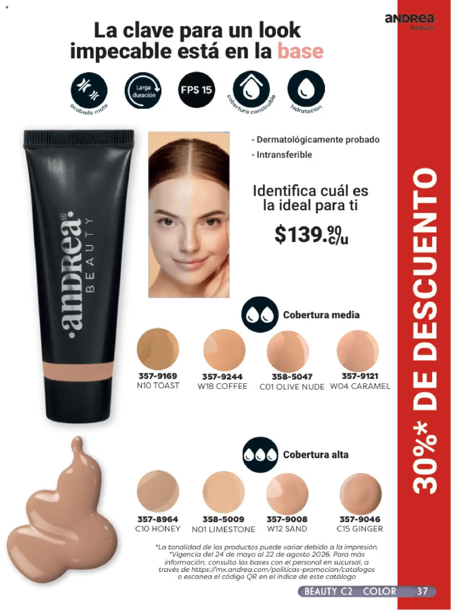 Vista previa las ofertas de la tienda Andrea - Andrea catálogo Beauty desde el 24/05/2026 
