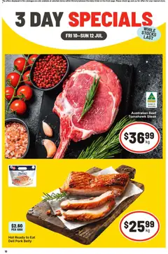 Preview of catalogue IGA 3 Day Specials - VIC from shop IGA valid 10/07/2026