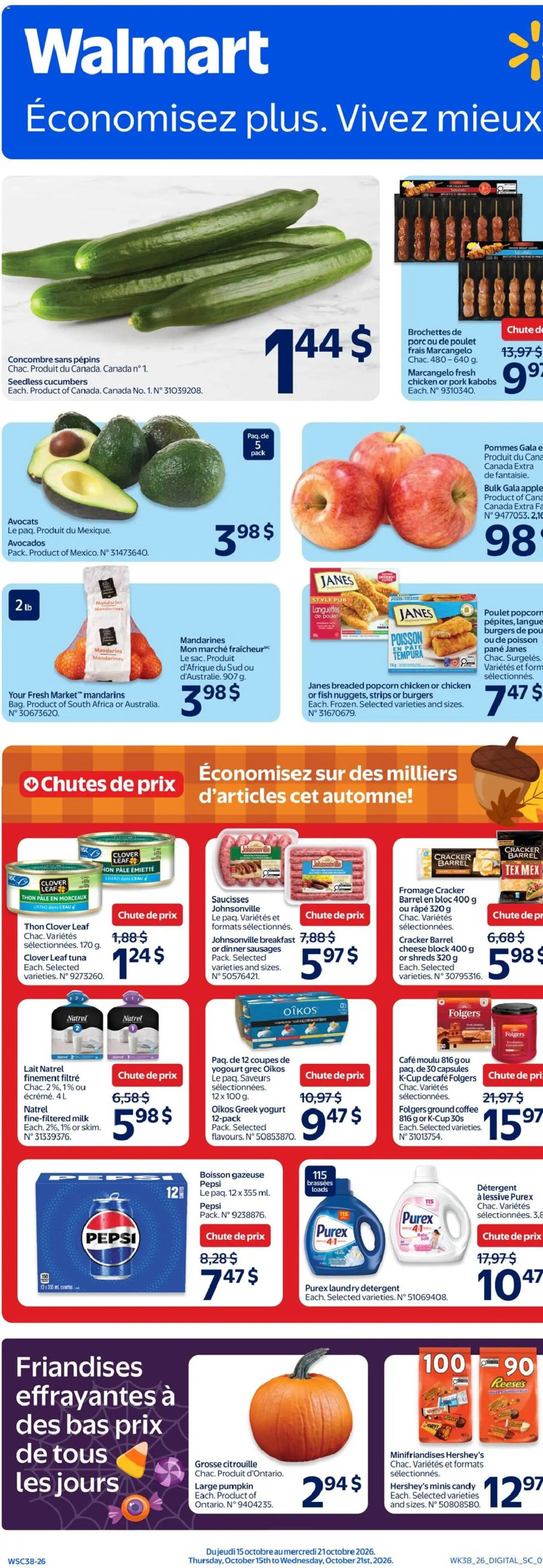 Preview of leaflet Walmart circulaire from shop Walmart is valid from Oct 15, 2026