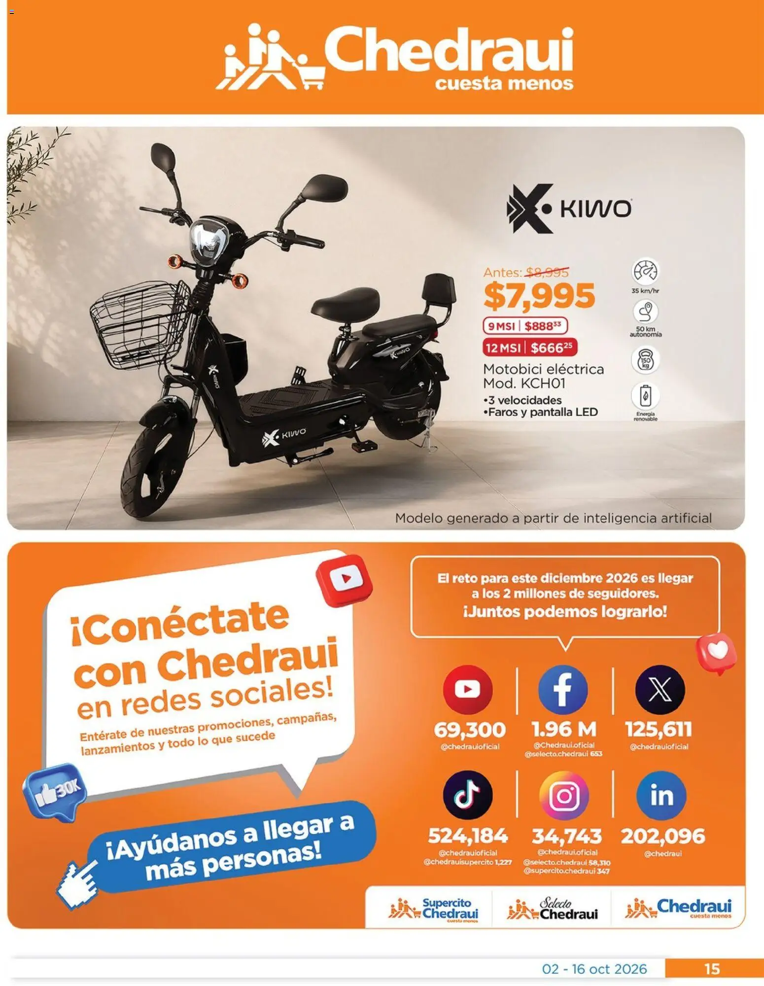 Vista previa las ofertas de la tienda Chedraui - Chedraui folleto Renueva tu hogar Llevarte más cuesta menos desde el 02/10/2026 