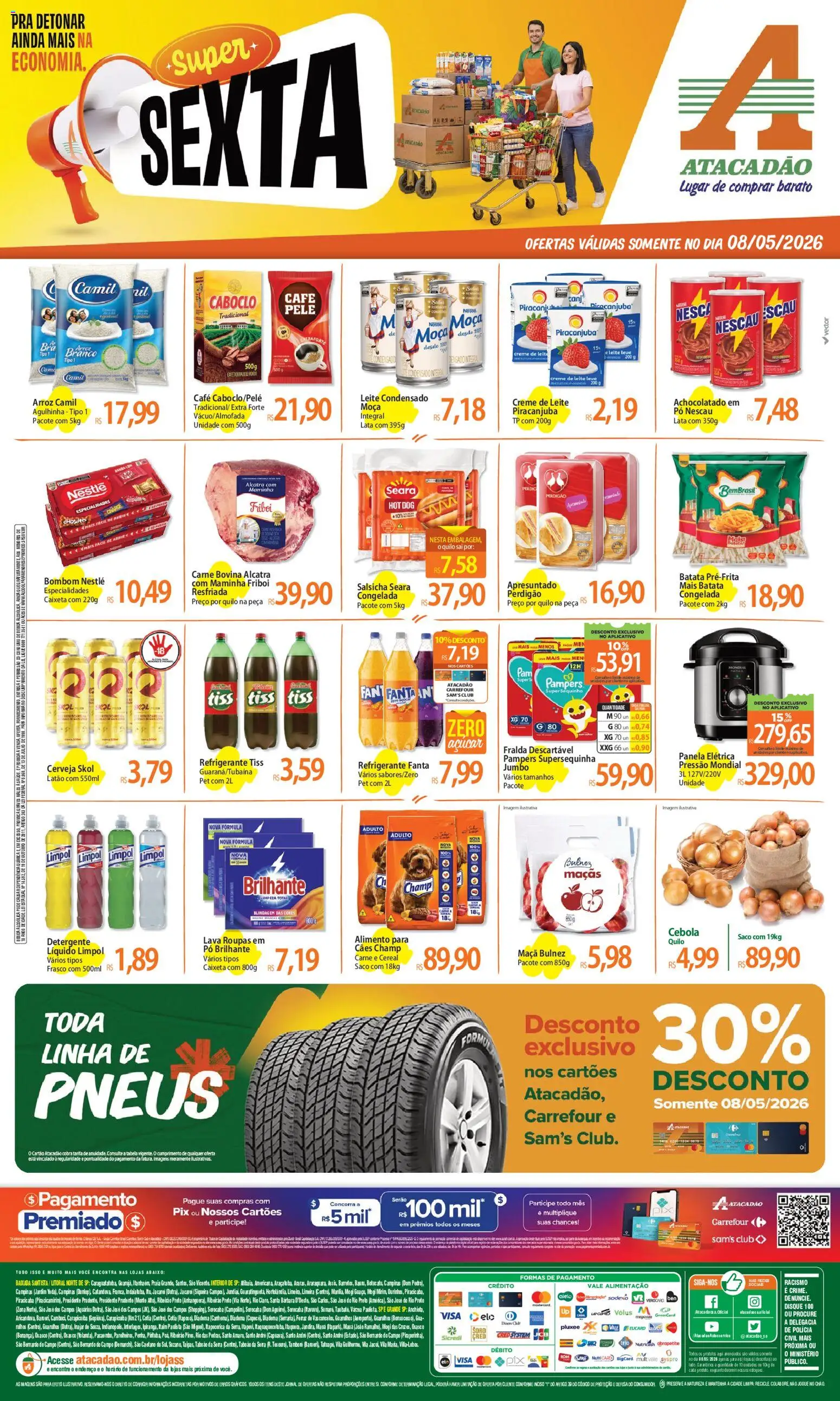 Pré-Visualização do folheto "Atacadão ofertas - SP" da loja Atacadão válido a partir de 08/05/2026
