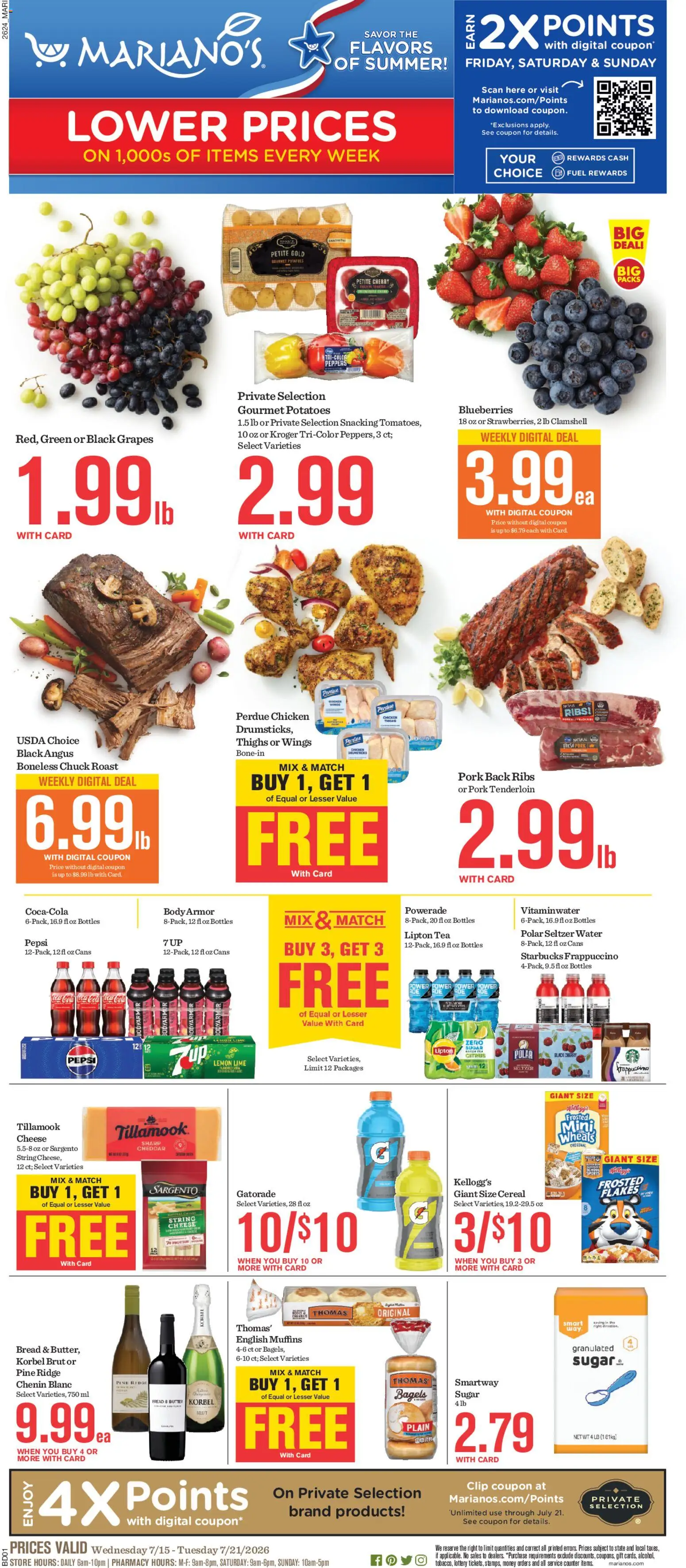 Ad Preview of Mariano's Mariano's Weekly Ad from 07/15/2026