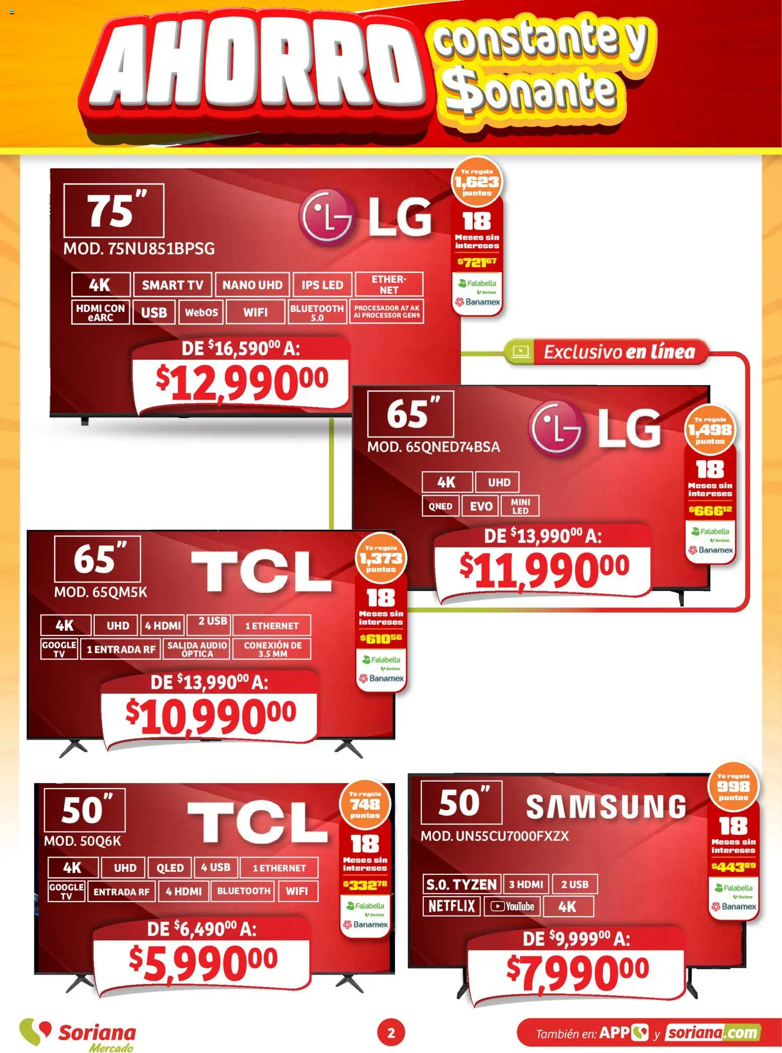 Vista previa las ofertas de la tienda Soriana - Soriana folleto Ahorro constante y sonante desde el 23/10/2026 