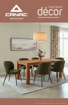 Preview of leaflet Canac circulaire - Inspiration décor from shop Canac is valid from Oct 08, 2026