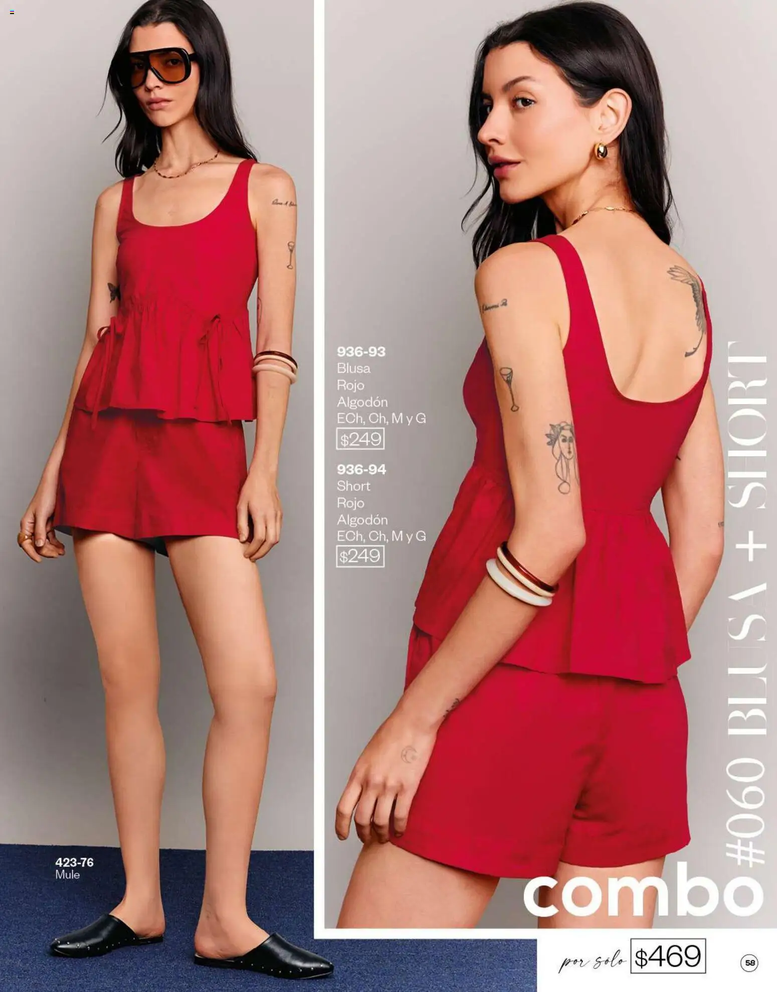 Vista previa las ofertas de la tienda Cklass - Cklass catálogo Verano Mooda desde el 05/03/2026 - Short, Blusa, Algodón
