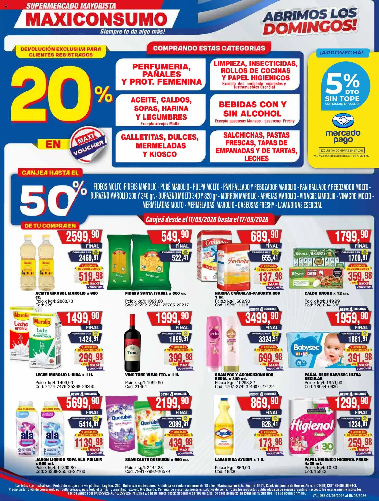 Vista previa del folleto de la tienda Maxiconsumo válido desde el 11/05/2026 