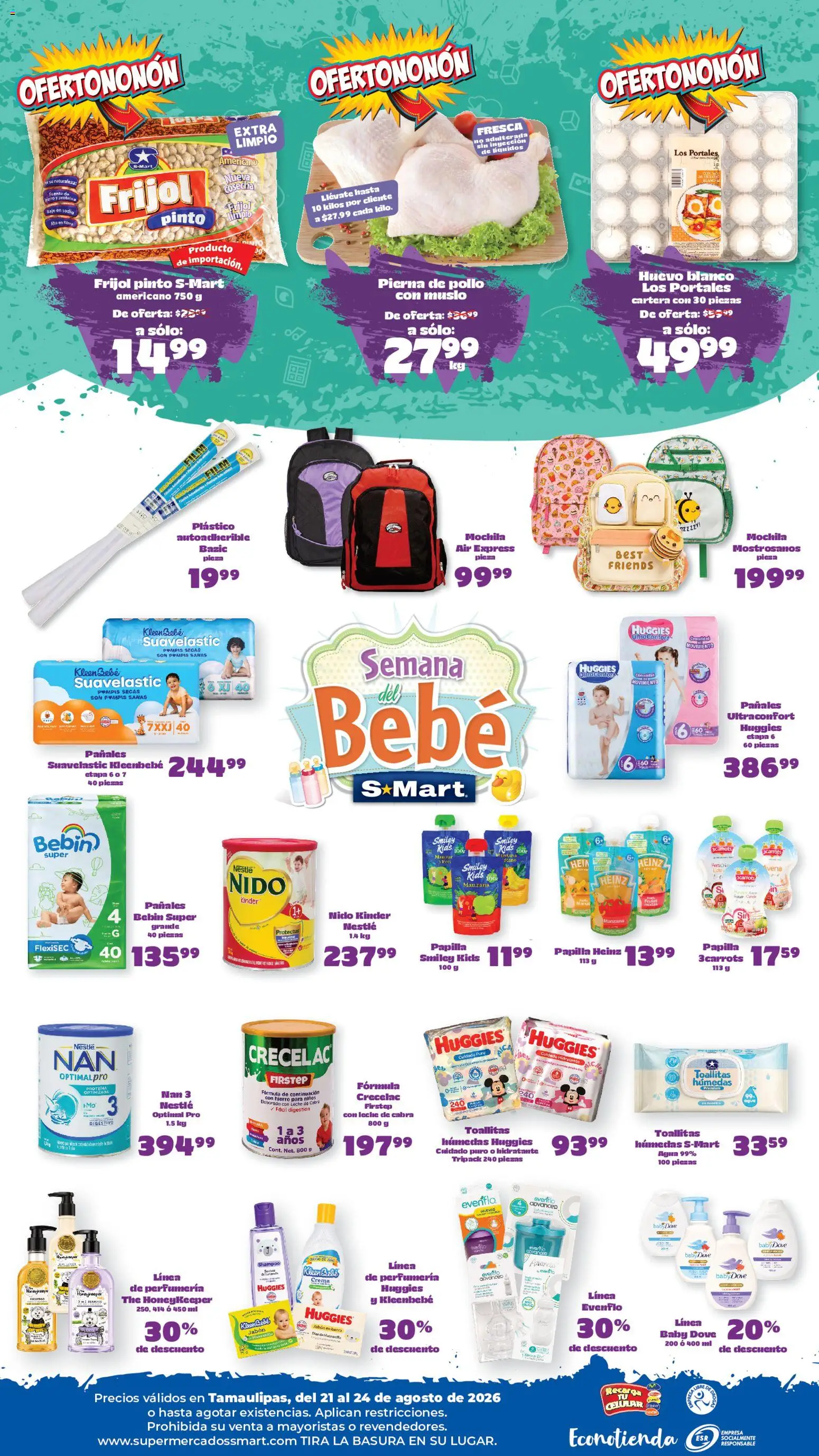 Vista previa las ofertas de la tienda S-Mart - S-Mart folleto Ofertas de feria Reynosa desde el 21/08/2026 