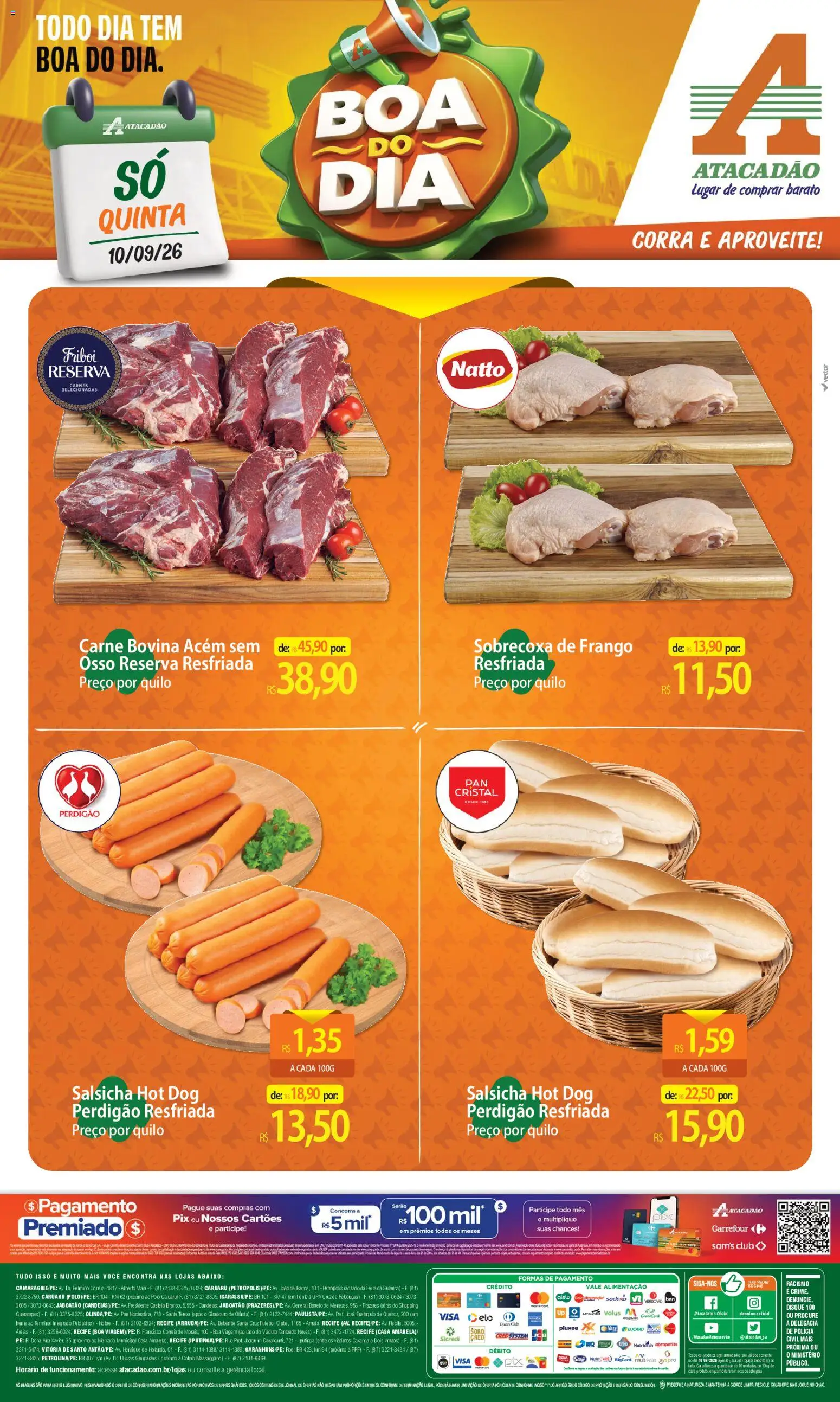 Pré-Visualização do folheto "Atacadão ofertas - PE" da loja Atacadão válido a partir de 10/09/2026