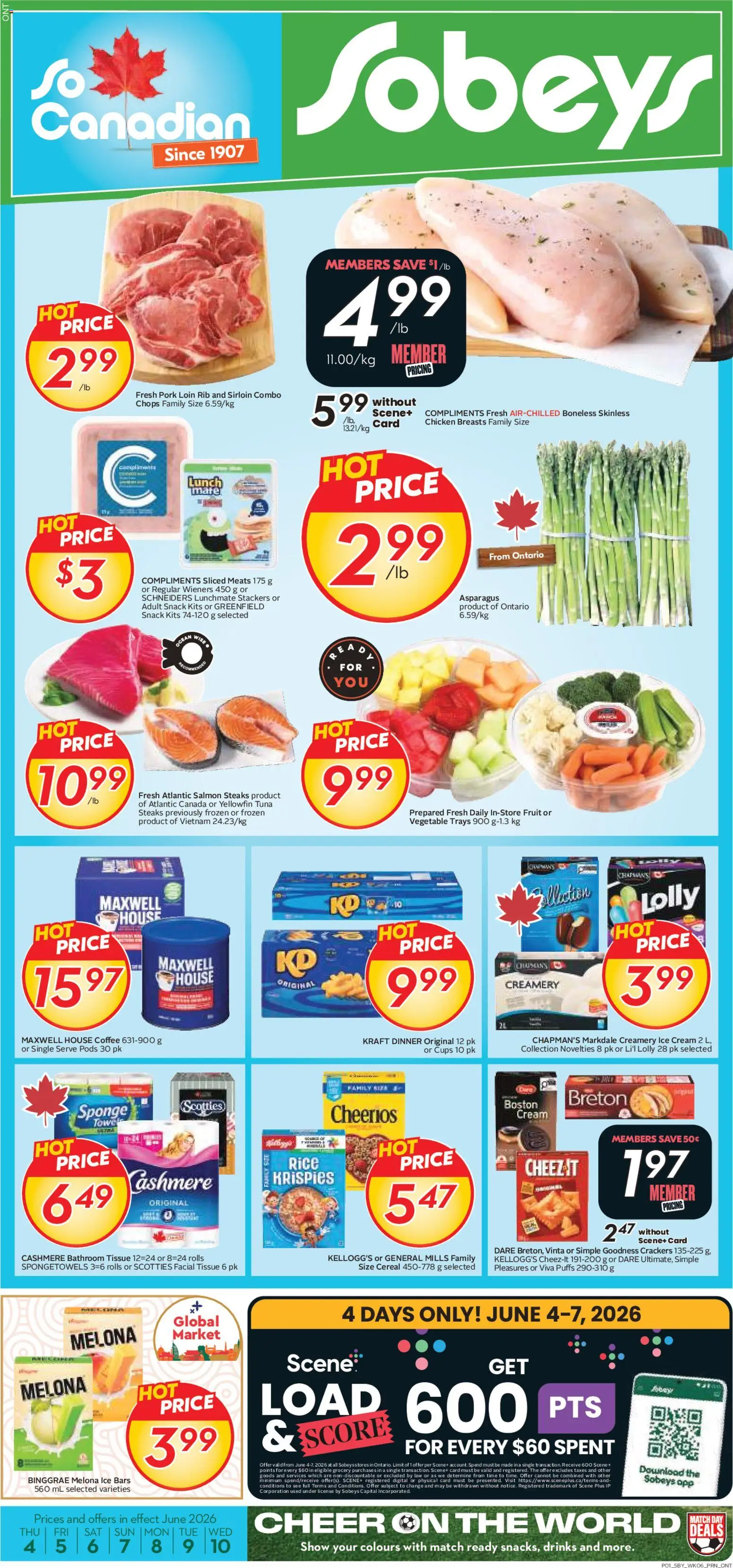 Preview of leaflet Sobeys weekly flyer / circulaire from shop Sobeys is valid from Jun 04, 2026