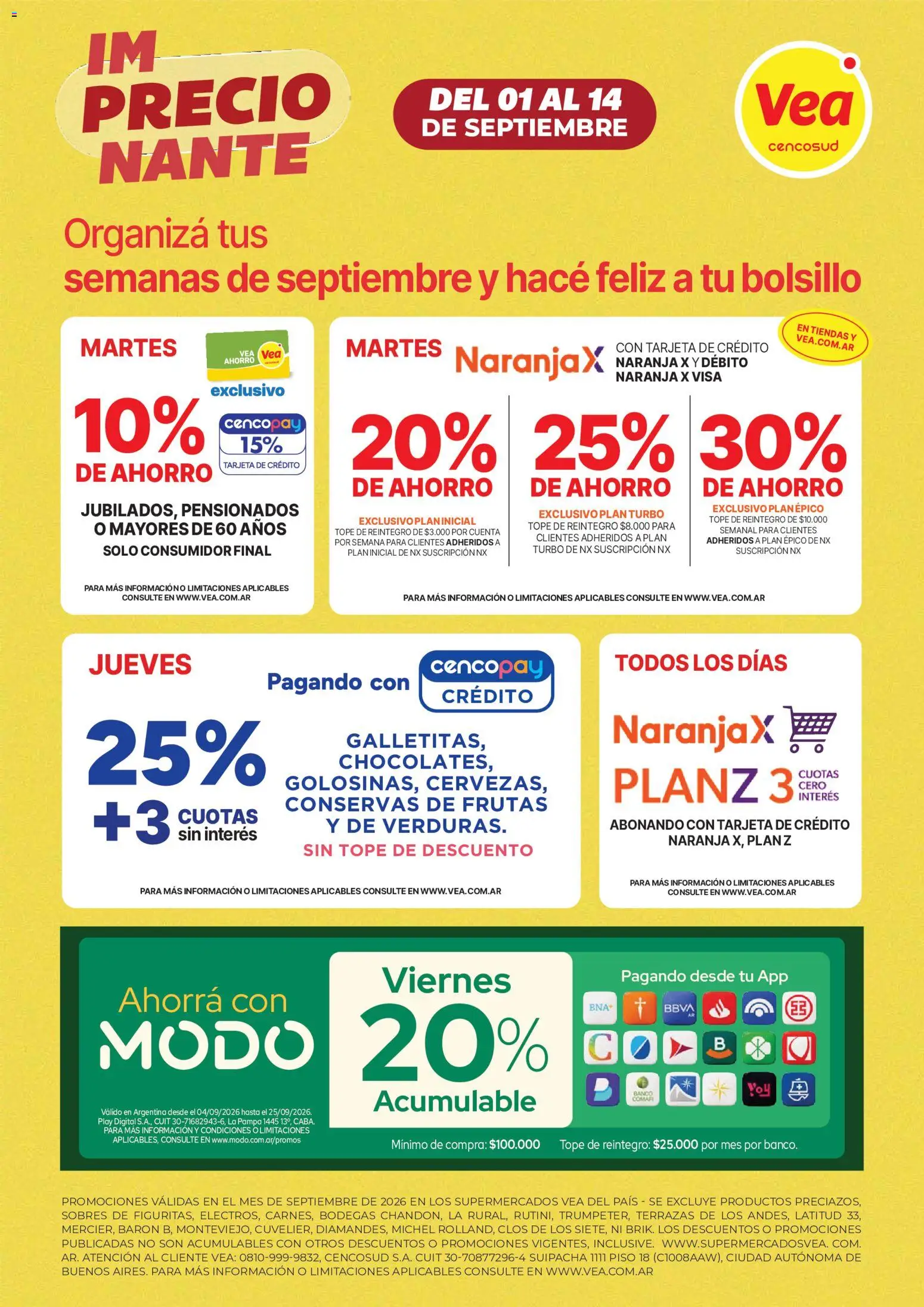 Vista previa del folleto de la tienda Vea válido desde el 01/09/2026 