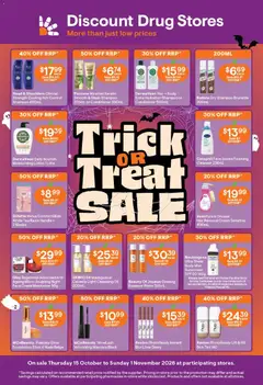 Preview of catalogue Discount Drug Stores catalogue from shop Discount Drug Stores valid 15/10/2026