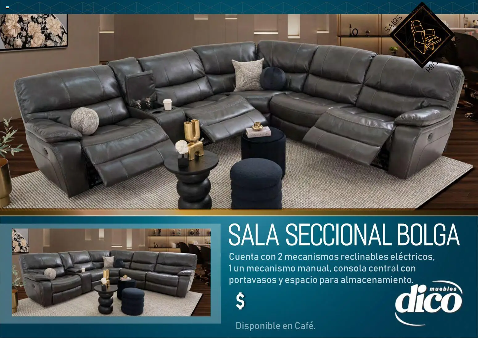 Vista previa las ofertas de la tienda Muebles Dico - Muebles Dico catálogo Salas reclinables desde el 27/03/2026 - Sala, Sales