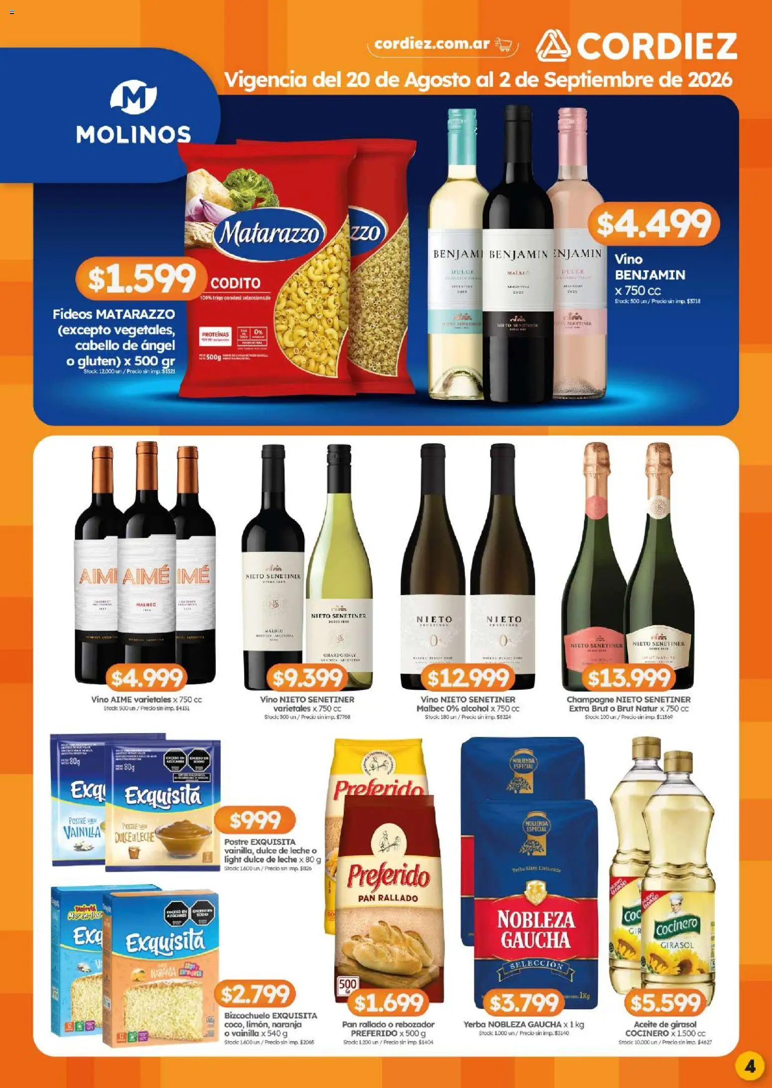 Vista previa del folleto de la tienda Cordiez válido desde el 20/08/2026 