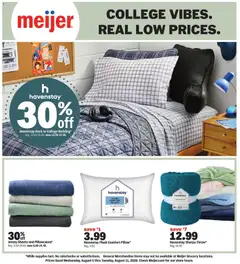 Ad Preview of Meijer Meijer College Vibes Real Low Prices from 08/05/2026