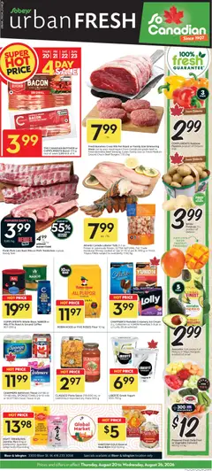 Un aperçu du dépliant Sobeys weekly flyer / circulaire du magasin Sobeys est valide à partir 20 août 2026