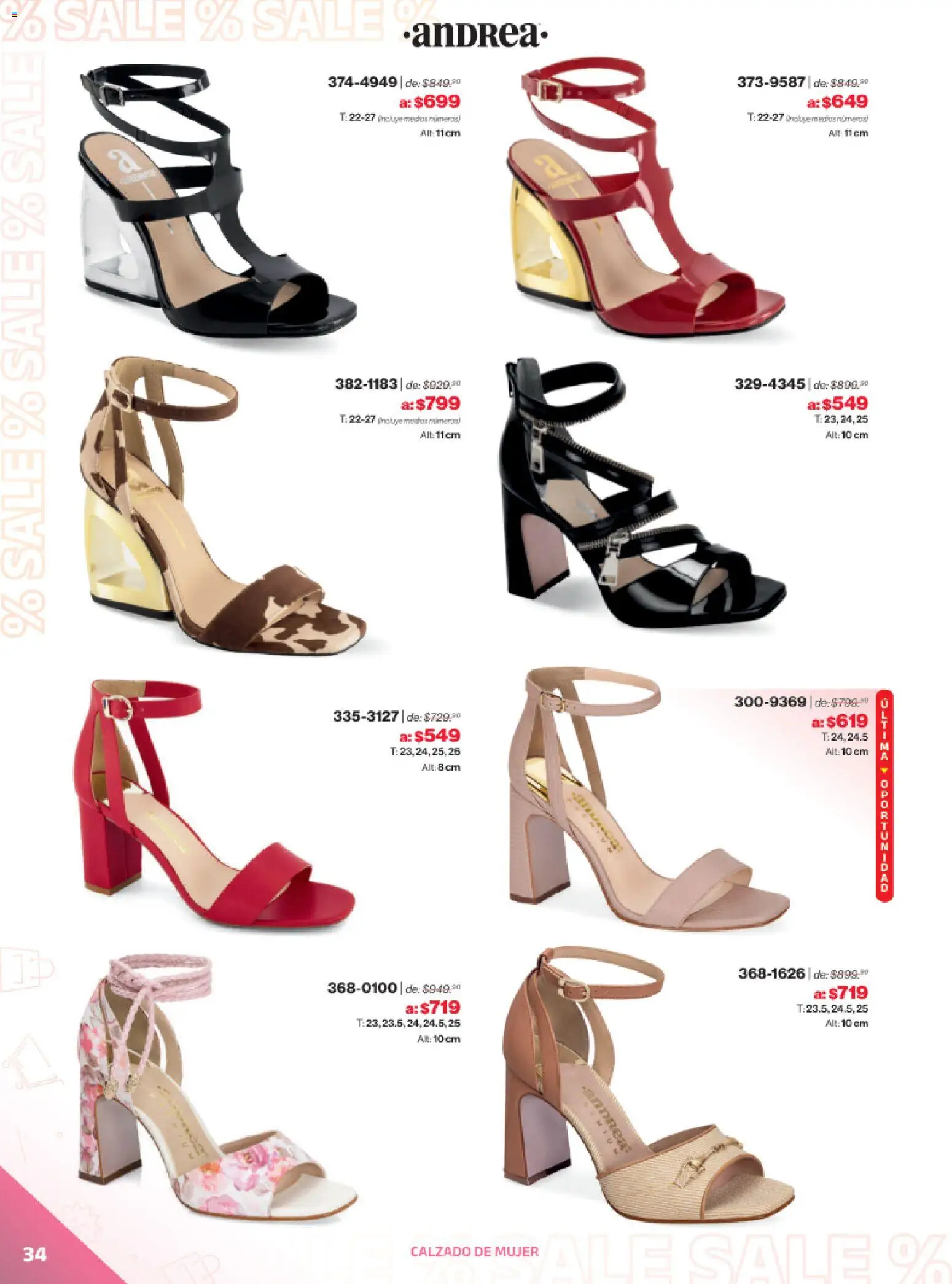 Vista previa las ofertas de la tienda Andrea - Catálogo Outlet desde el 21/12/2025 