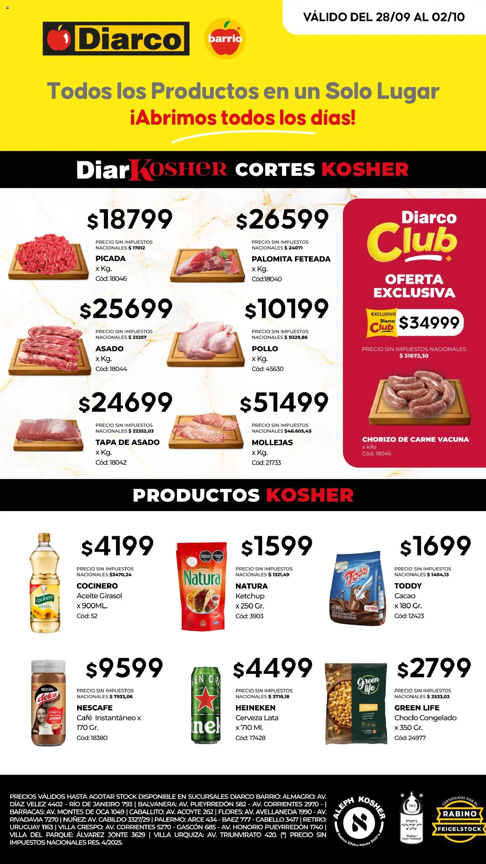 Vista previa del folleto de la tienda Diarco válido desde el 28/09/2026 