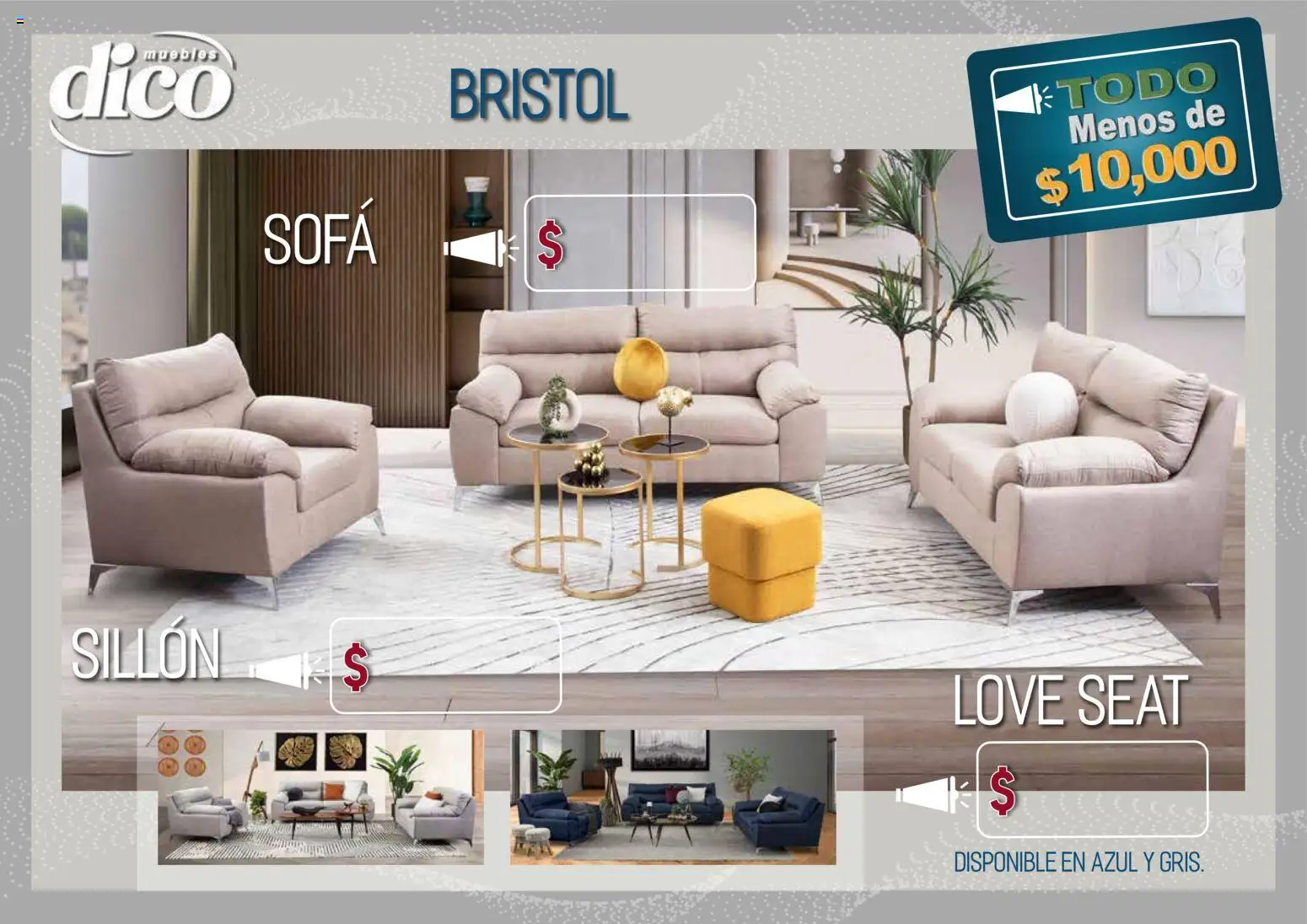 Vista previa las ofertas de la tienda Muebles Dico - Muebles Dico catálogo Todo menos de 10000 Pacifico desde el 09/04/2026 - Sillón, Sofá