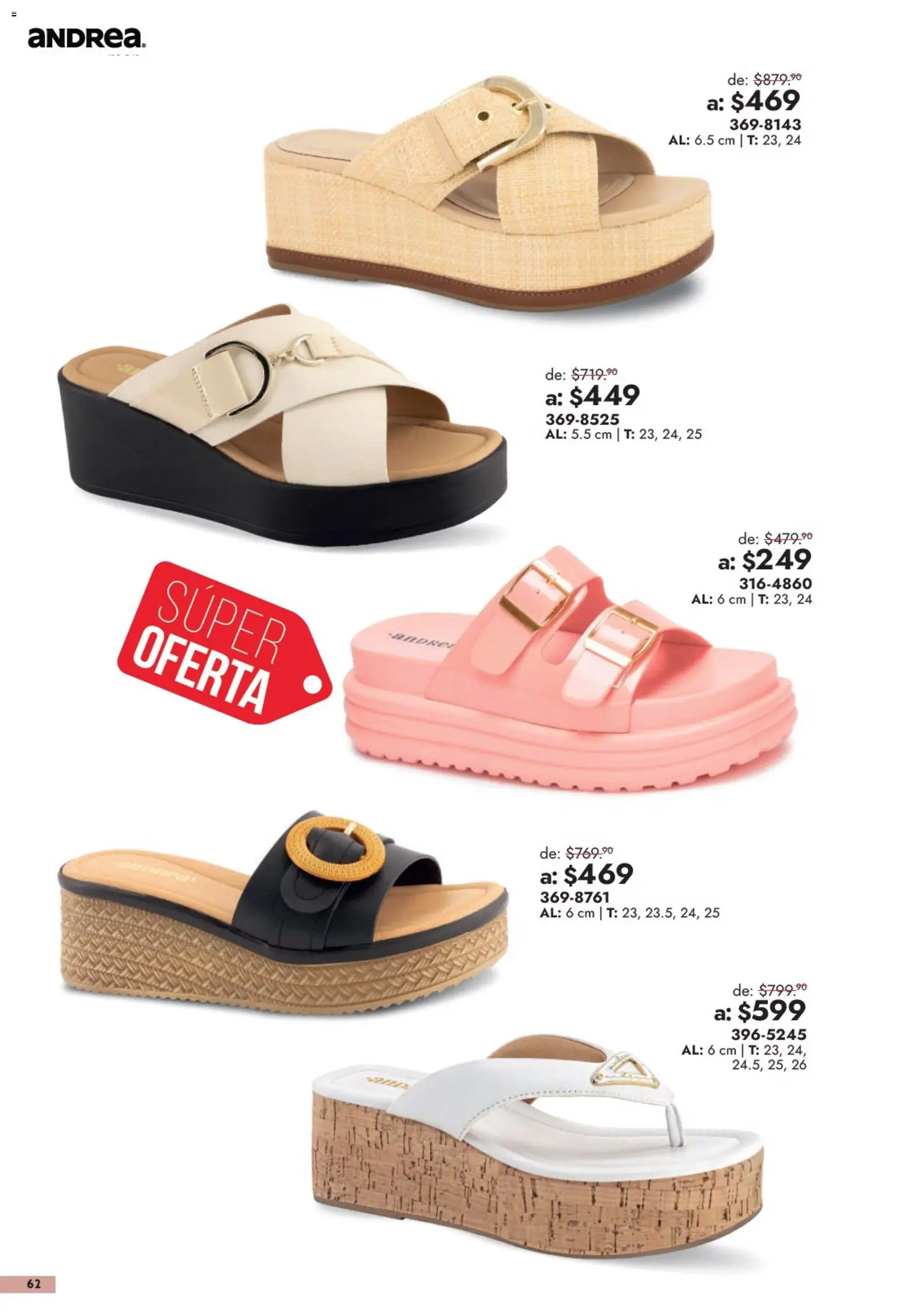 Vista previa las ofertas de la tienda Andrea - Andrea catálogo Outlet desde el 13/09/2026 