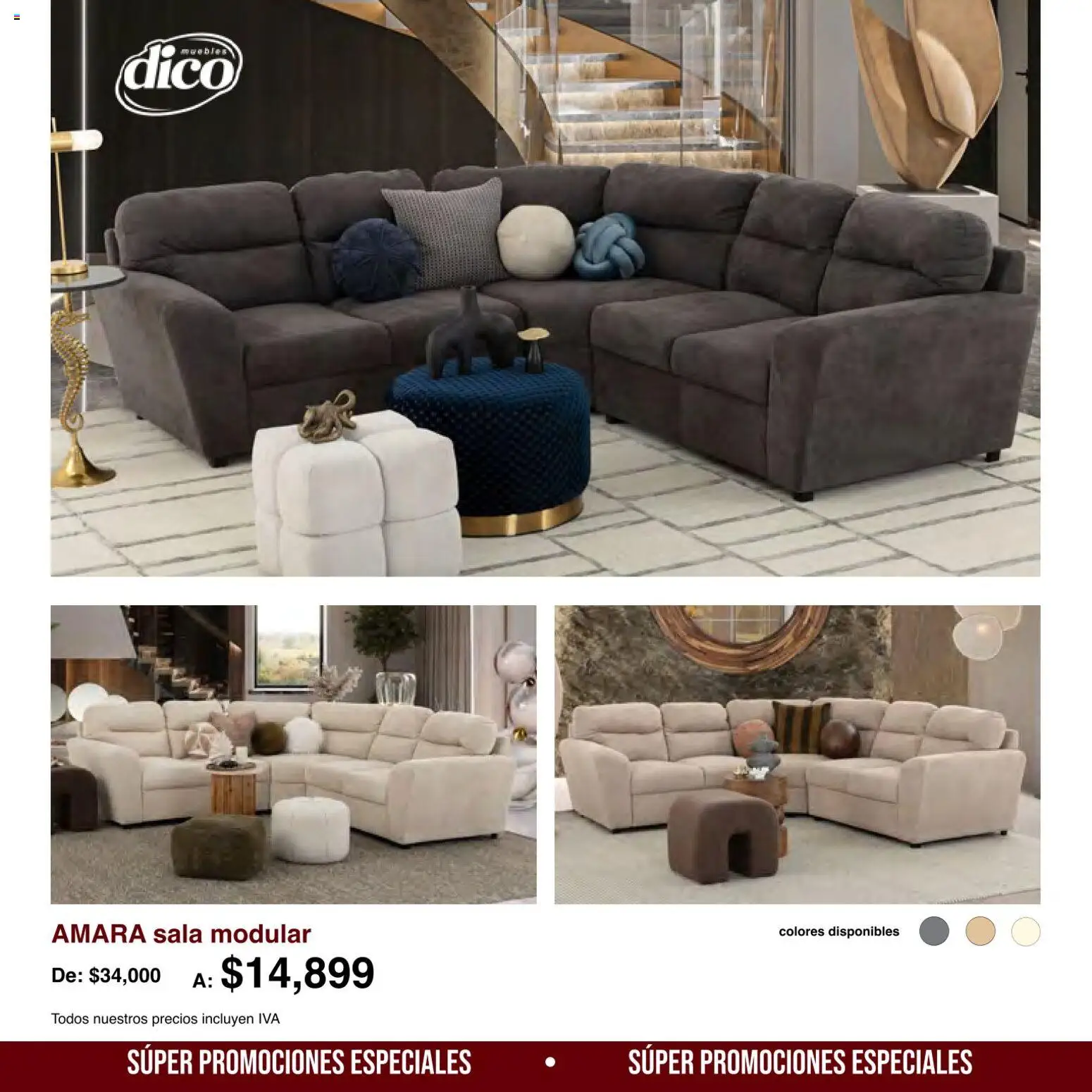 Vista previa las ofertas de la tienda Muebles Dico - Muebles Dico catálogo Medio año, medio precio desde el 01/08/2026 - Sala, Sala modular, Modular