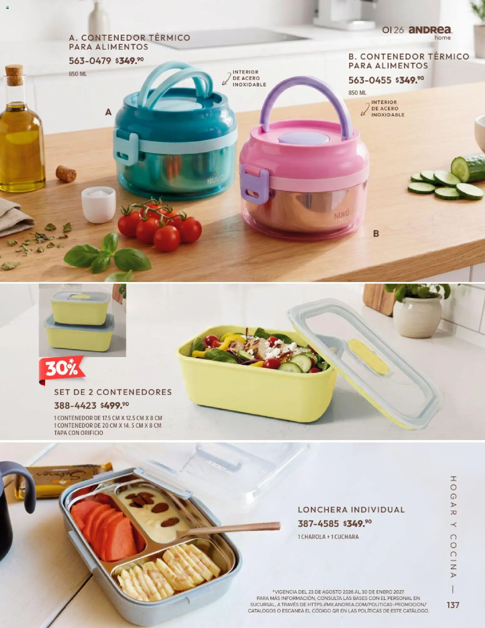 Vista previa las ofertas de la tienda Andrea - Andrea catálogo Home desde el 01/09/2026 