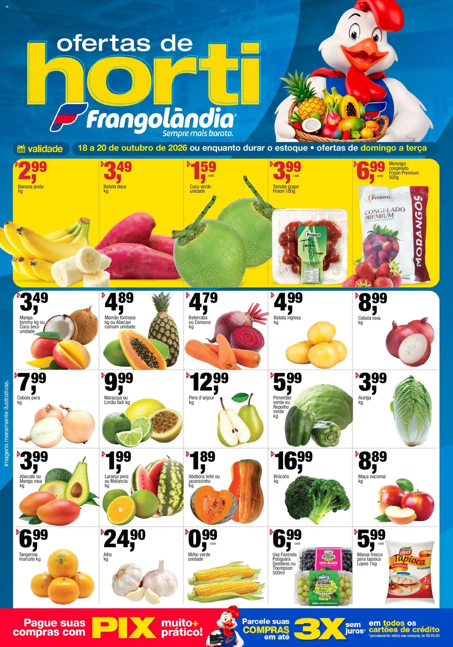 Pré-Visualização do folheto "Frangolândia - Ofertas da semana" da loja Frangolândia válido a partir de 18/10/2026