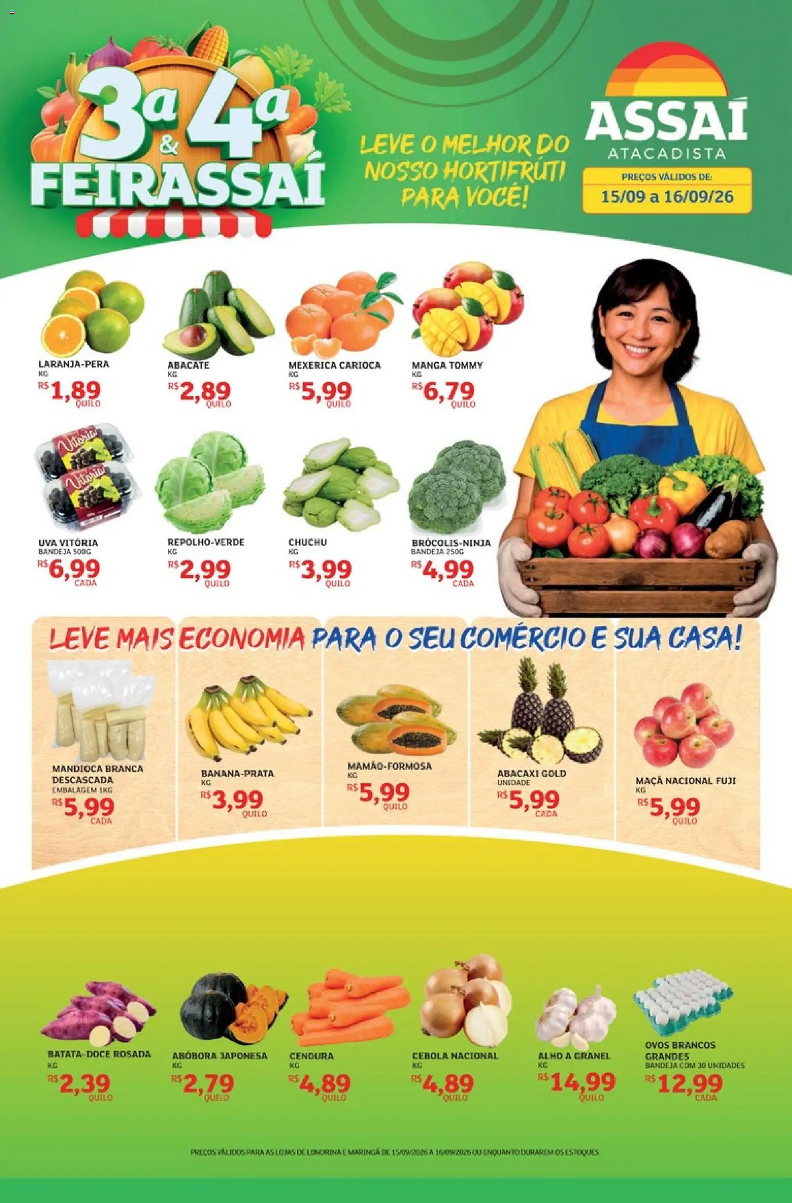Pré-Visualização do folheto "Assaí Atacadista ofertas - PR" da loja Assaí Atacadista válido a partir de 15/09/2026