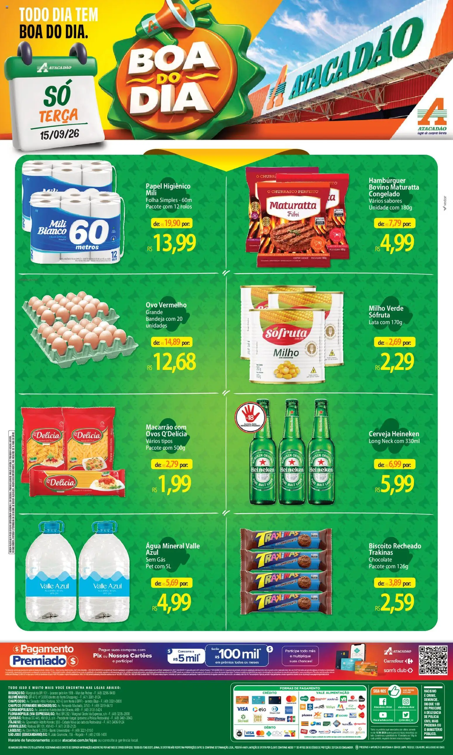 Pré-Visualização do folheto "Atacadão ofertas - SC" da loja Atacadão válido a partir de 15/09/2026