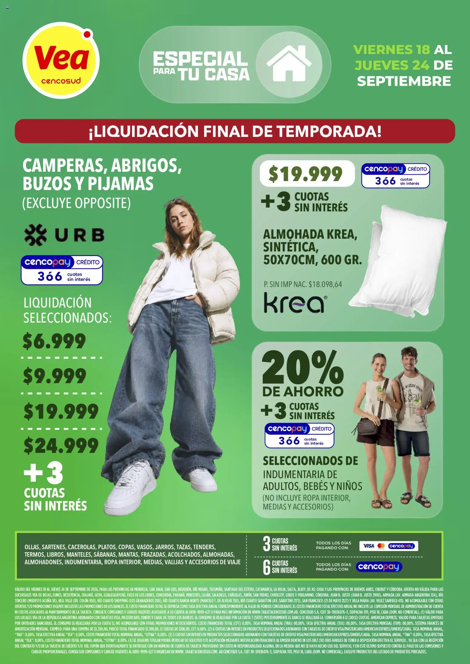 Vista previa del folleto de la tienda Vea válido desde el 18/09/2026 