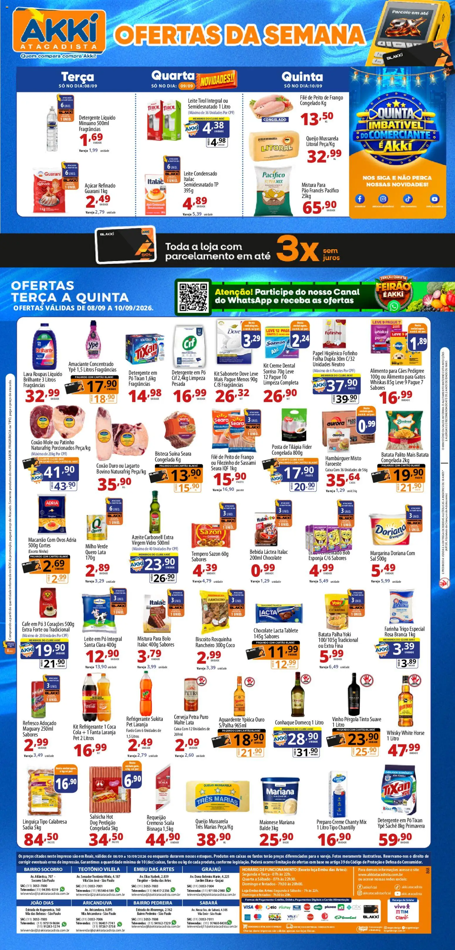 Pré-Visualização do folheto "Akki Atacadista - Ofertas da semana" da loja Akki Atacadista válido a partir de 08/09/2026