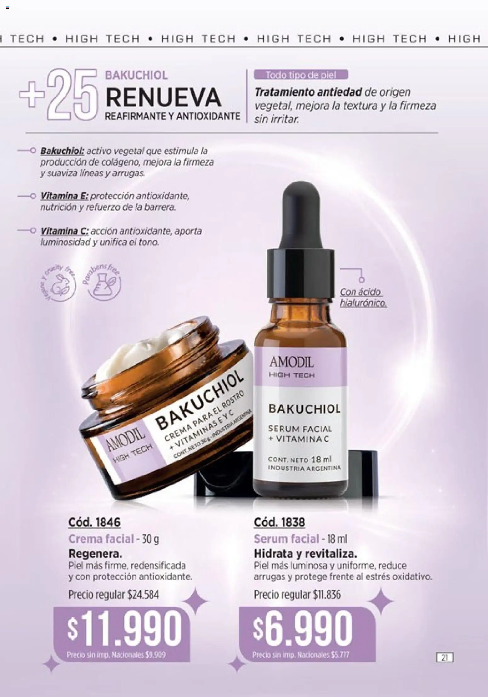 Vista previa del folleto de la tienda Amodil válido desde el 01/10/2026 - Vitaminas, Serum, Crema, Crema facial