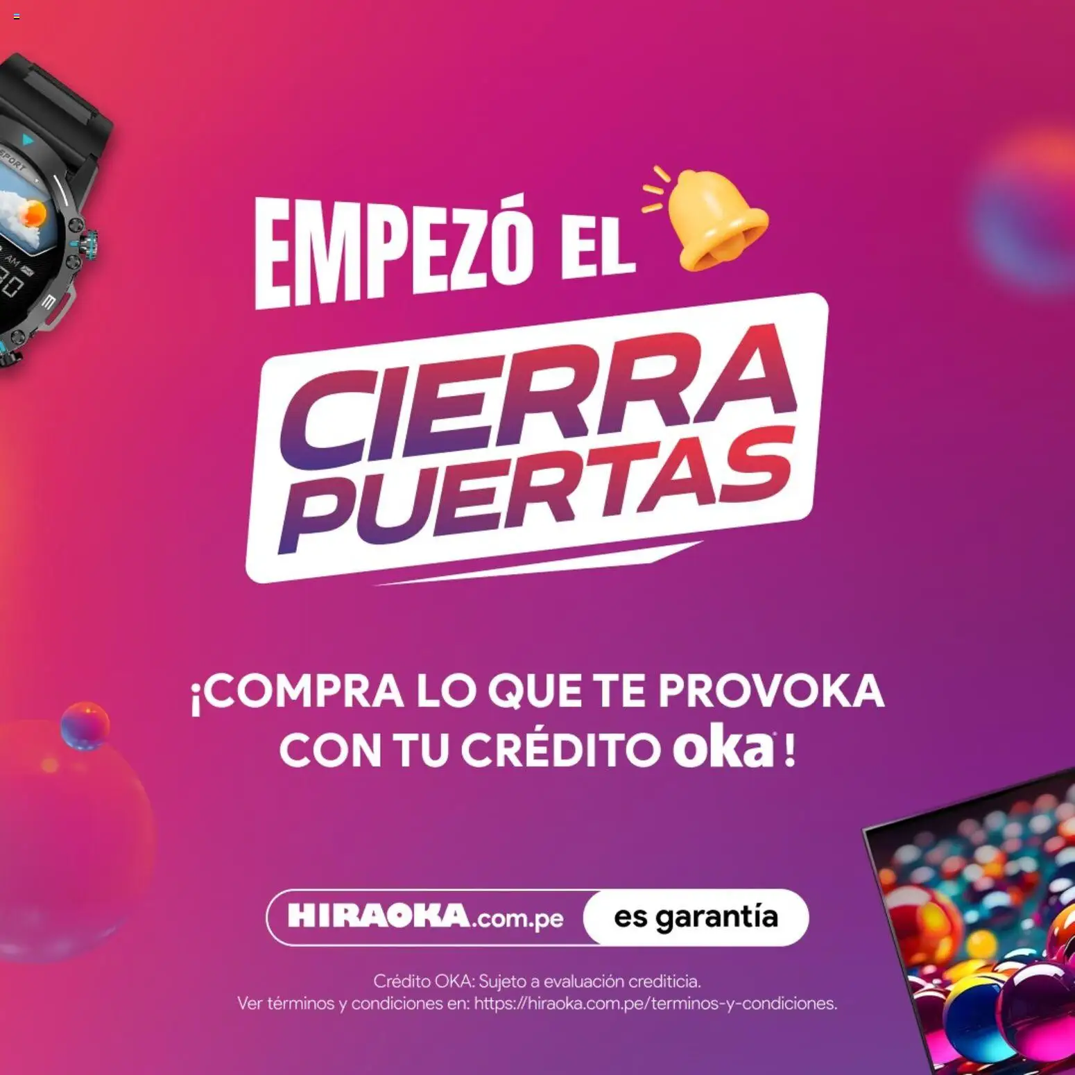 Vista previa de Hiraoka - Cierra Puertas de la tienda Hiraoka válido desde 14/05/2026