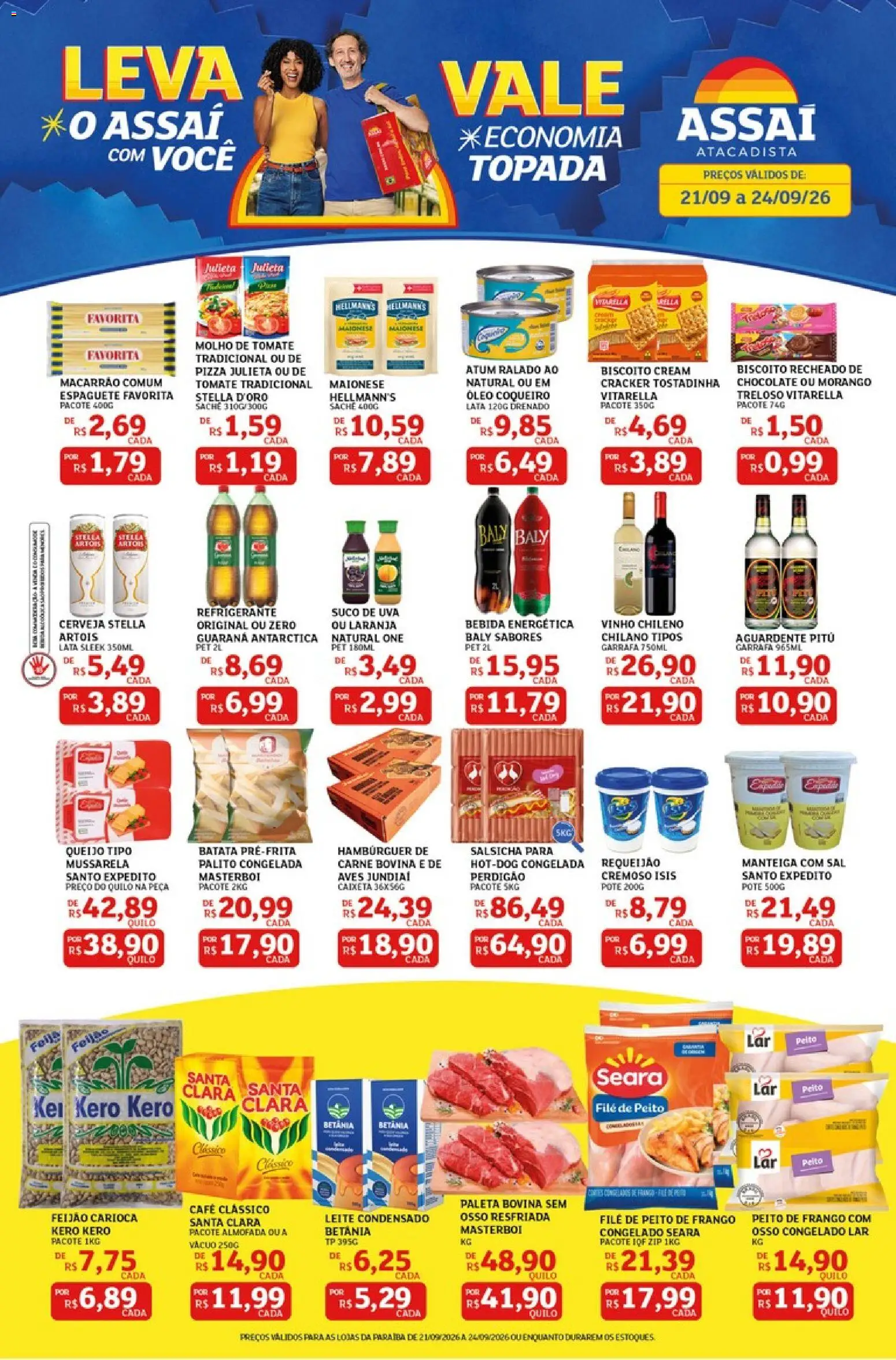 Pré-Visualização do folheto "Assaí Atacadista ofertas - PB" da loja Assaí Atacadista válido a partir de 21/09/2026
