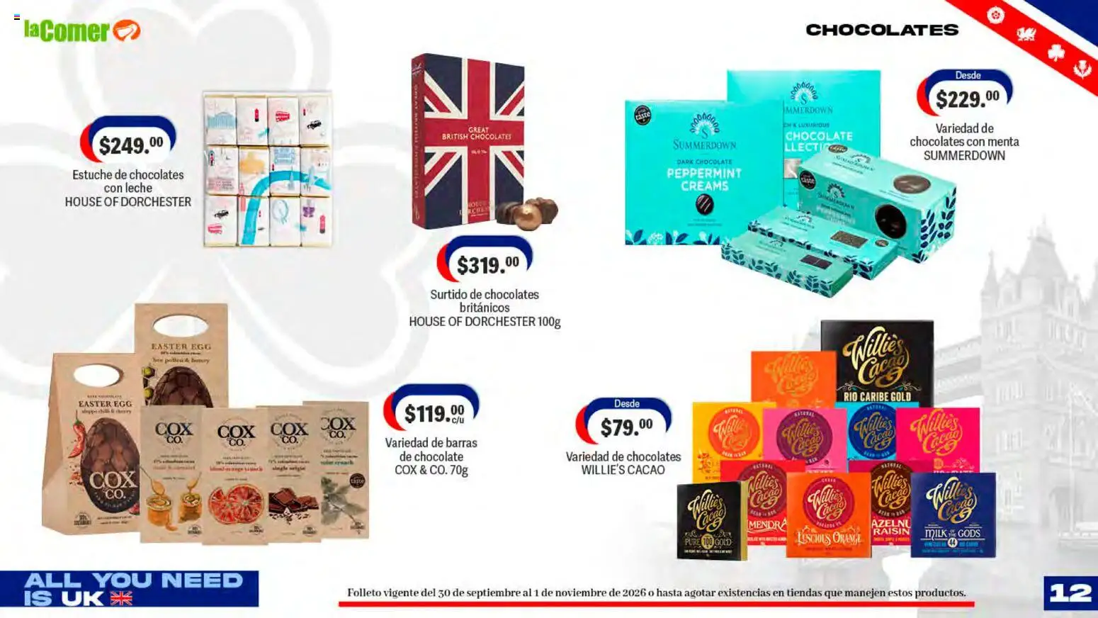 Vista previa las ofertas de la tienda La Comer - La Comer folleto desde el 30/09/2026 - Chocolate, Leche, Cacao, Estuche, Puré