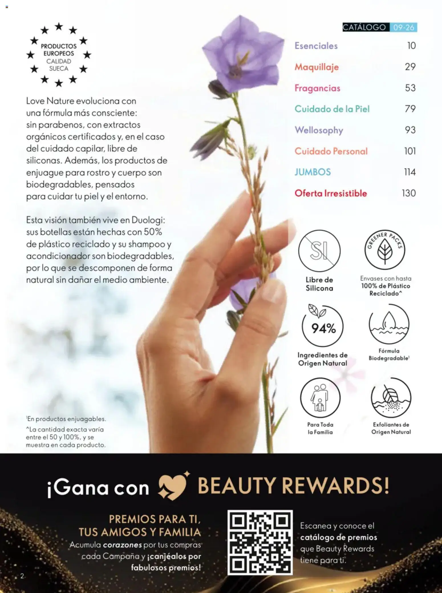 Vista previa las ofertas de la tienda Oriflame - Oriflame campaña 9 2026 desde el 20/06/2026 - Maquillaje, Shampoo, Ingredientes, Acondicionador, Campana
