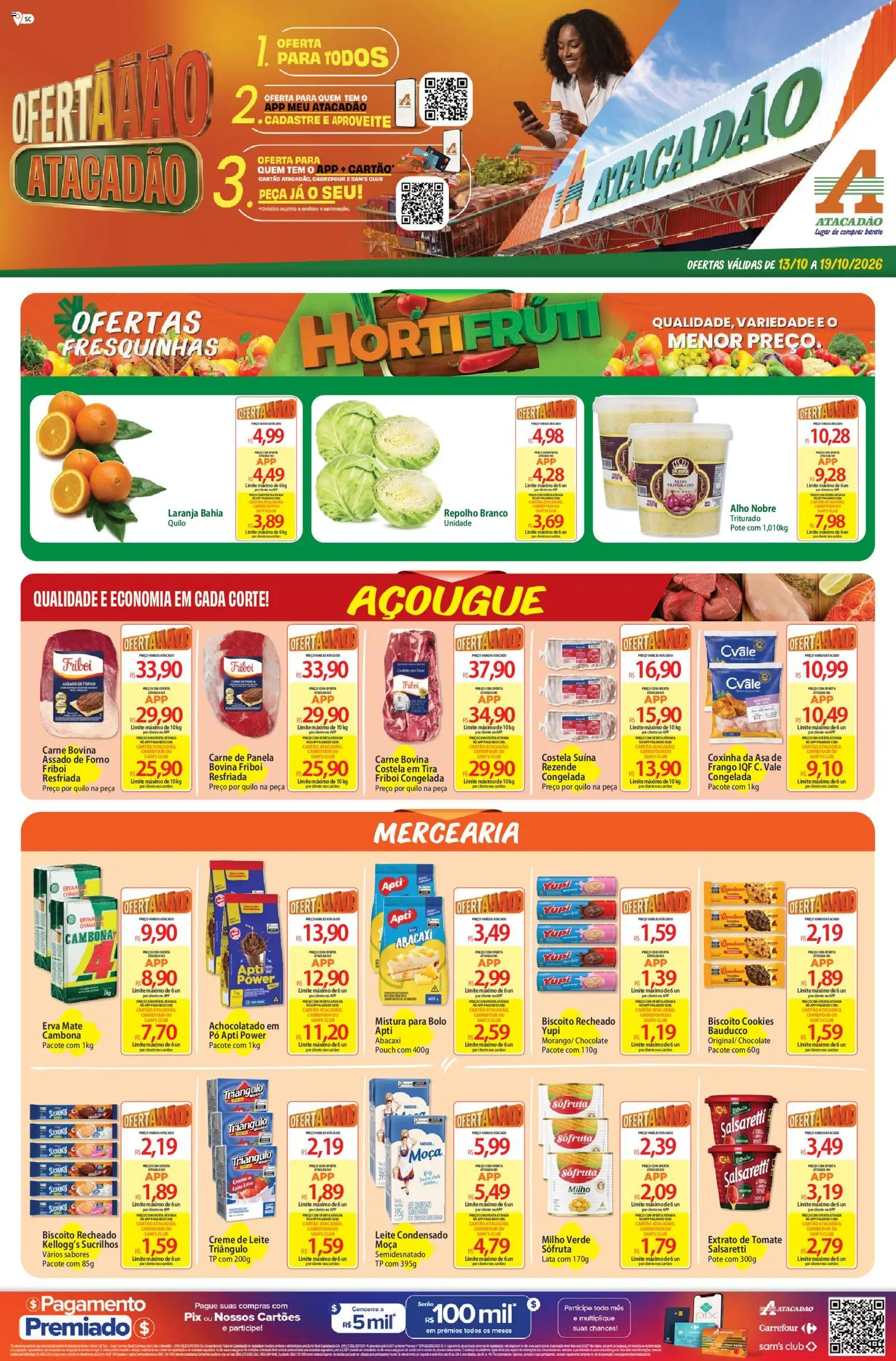 Pré-Visualização do folheto "Atacadão ofertas - SC" da loja Atacadão válido a partir de 13/10/2026