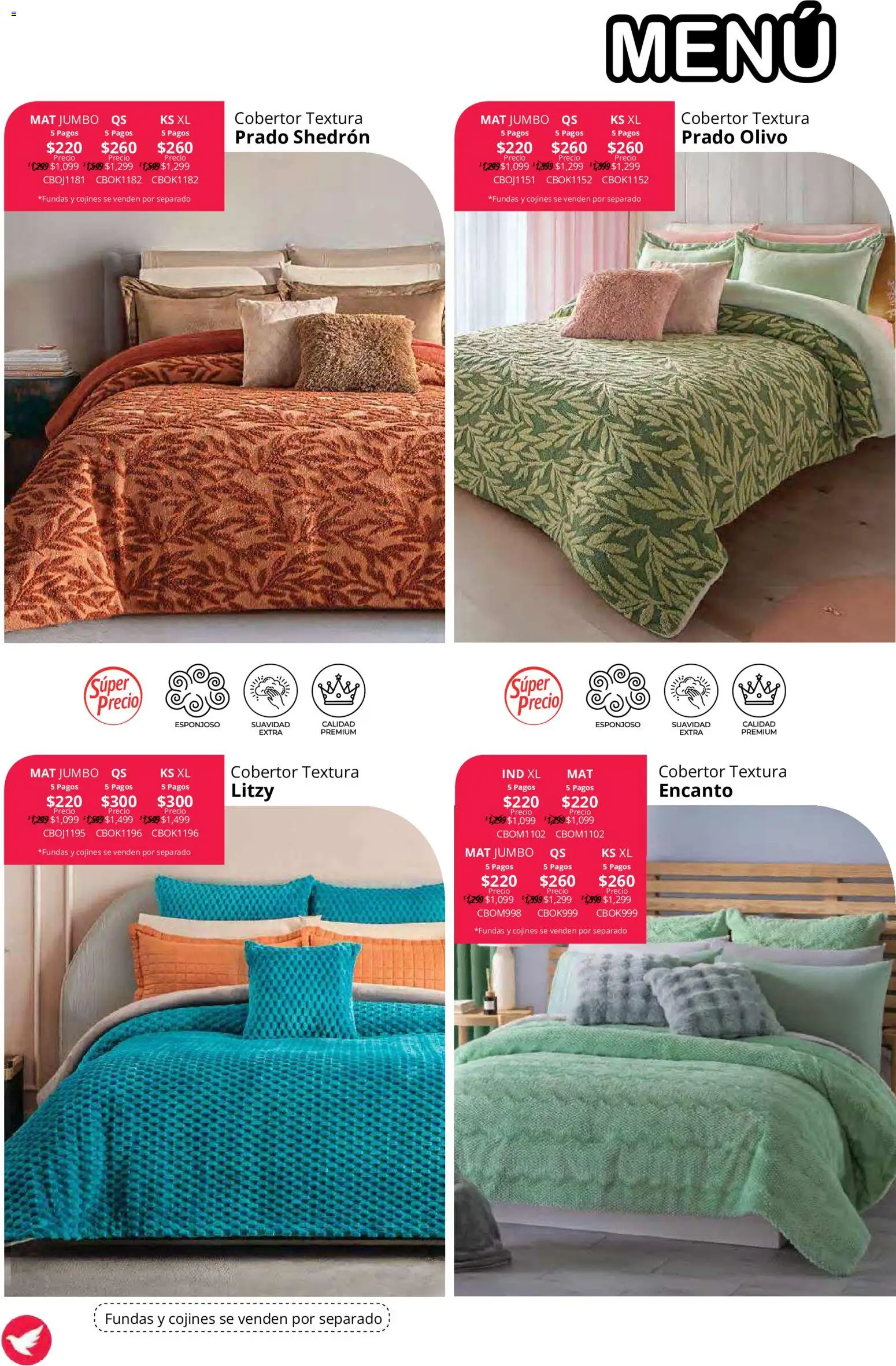 Vista previa las ofertas de la tienda Colchas Concord - Colchas Concord catálogo desde el 15/10/2026 