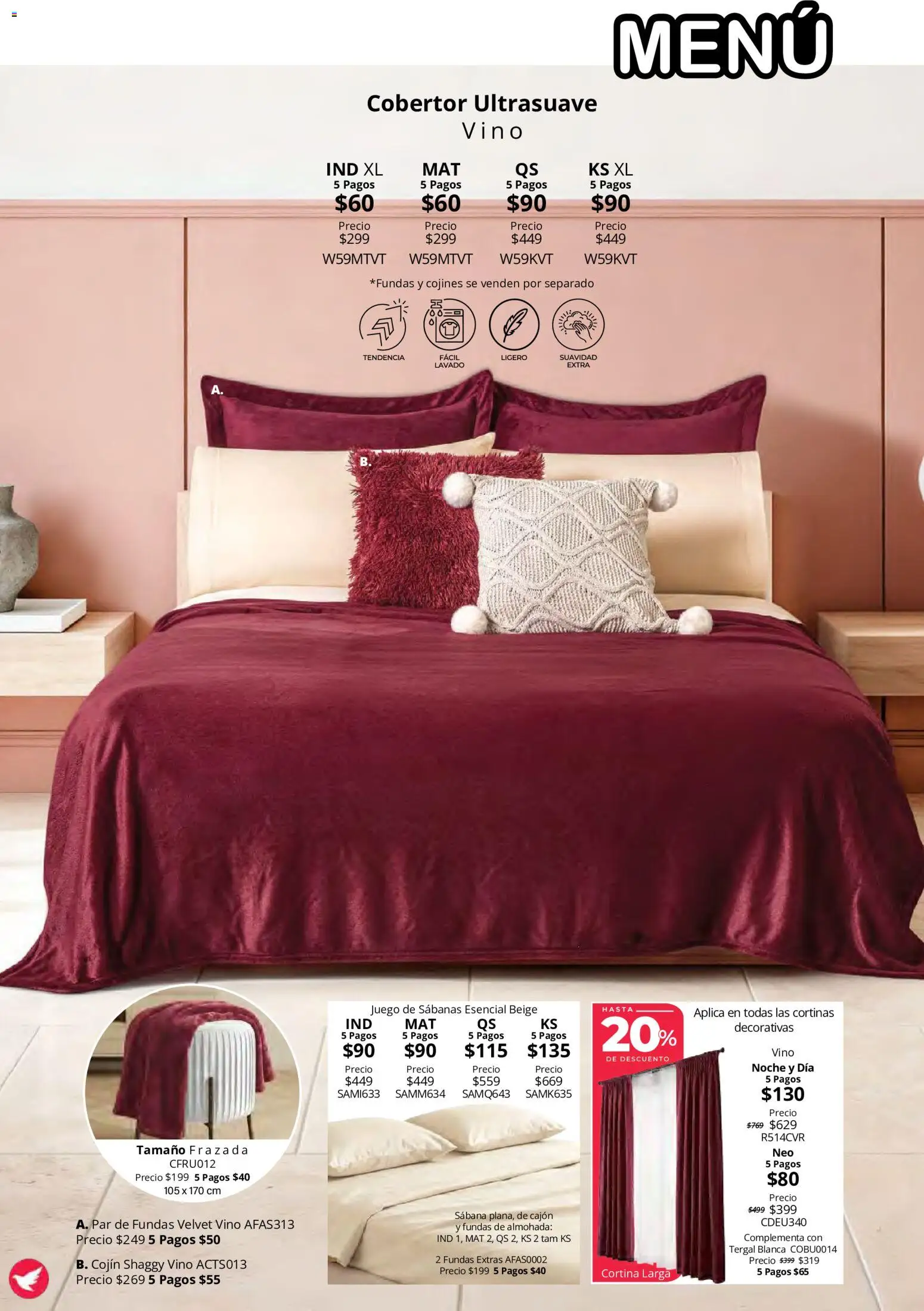 Vista previa las ofertas de la tienda Colchas Concord - Colchas Concord catálogo Colección Cobertor Calor de Hogar desde el 15/10/2026 
