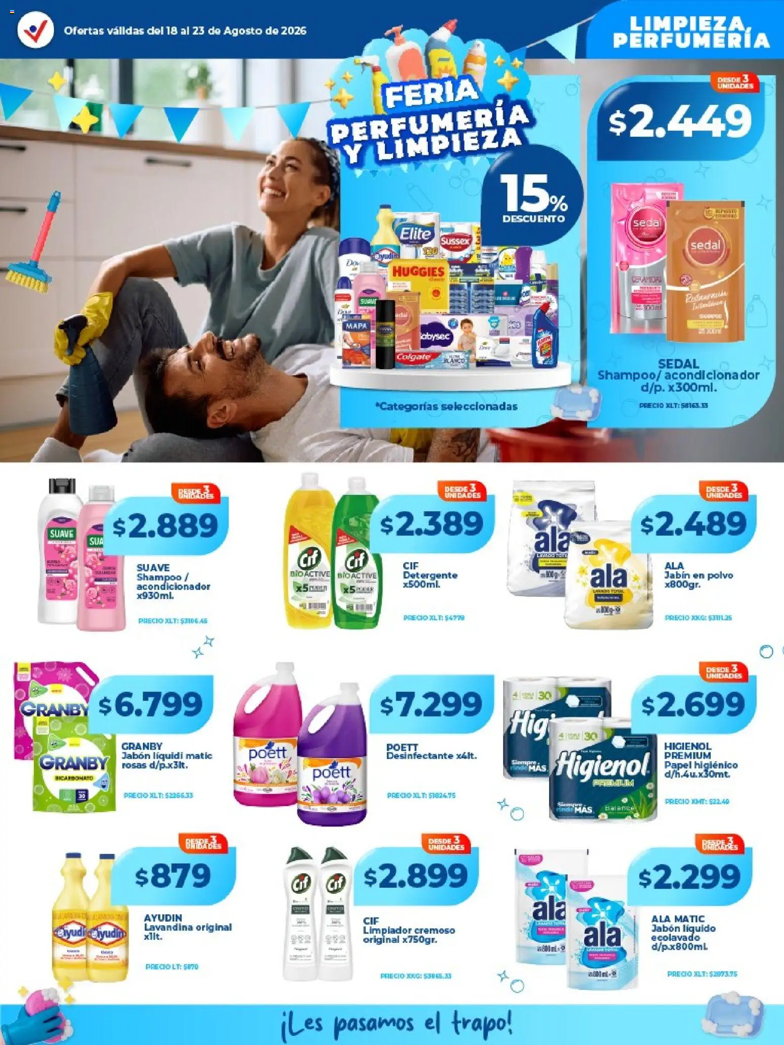 Vista previa del folleto de la tienda Vital válido desde el 17/08/2026 - Shampoo, Lavandina, Jabón, Jabón líquido, Detergente, Acondicionador, Polvo, Limpiador
