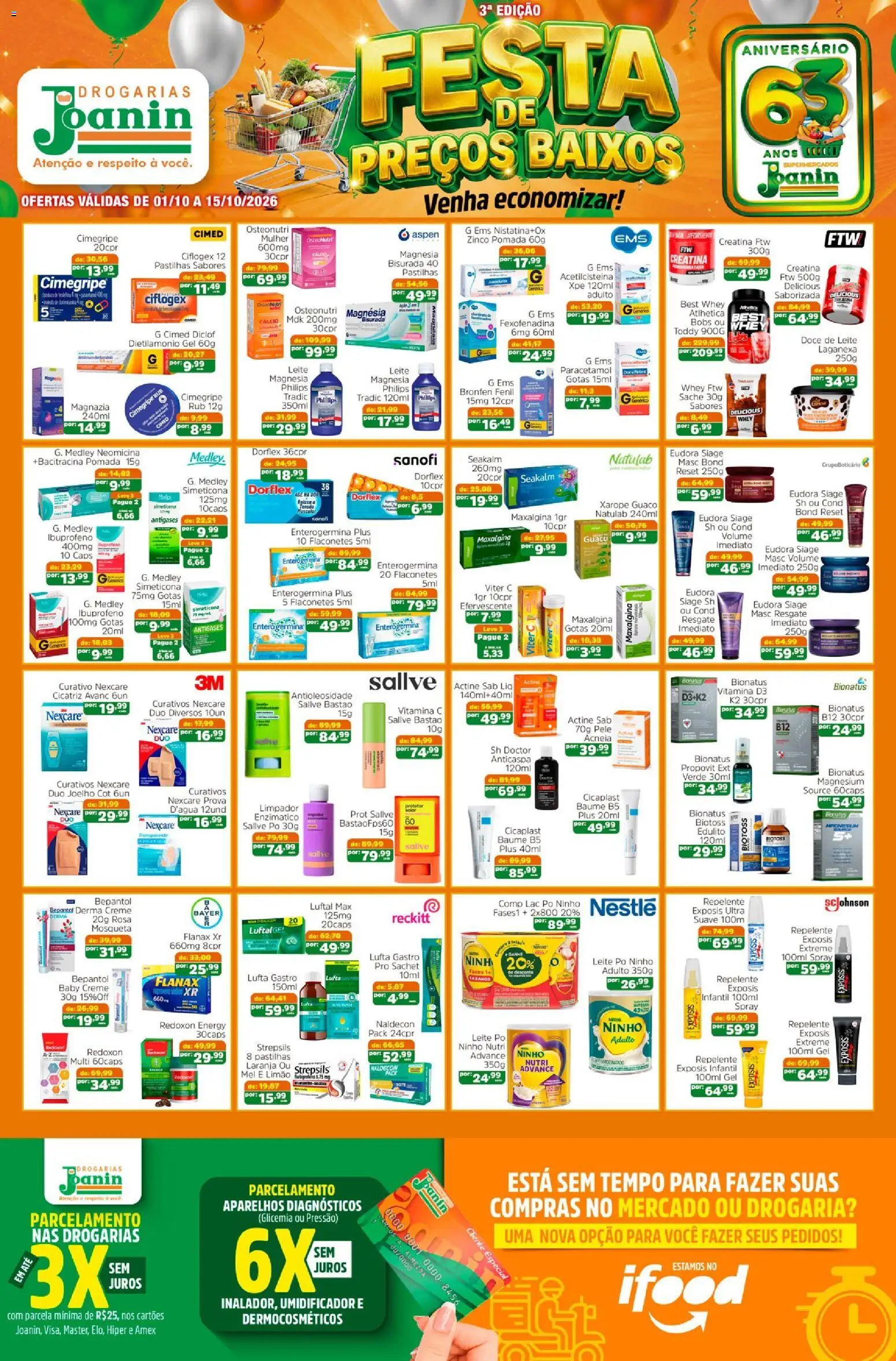 Ofertas Supermercados Joanin ofertas Drogaria até 15/10/2026. - Página 1