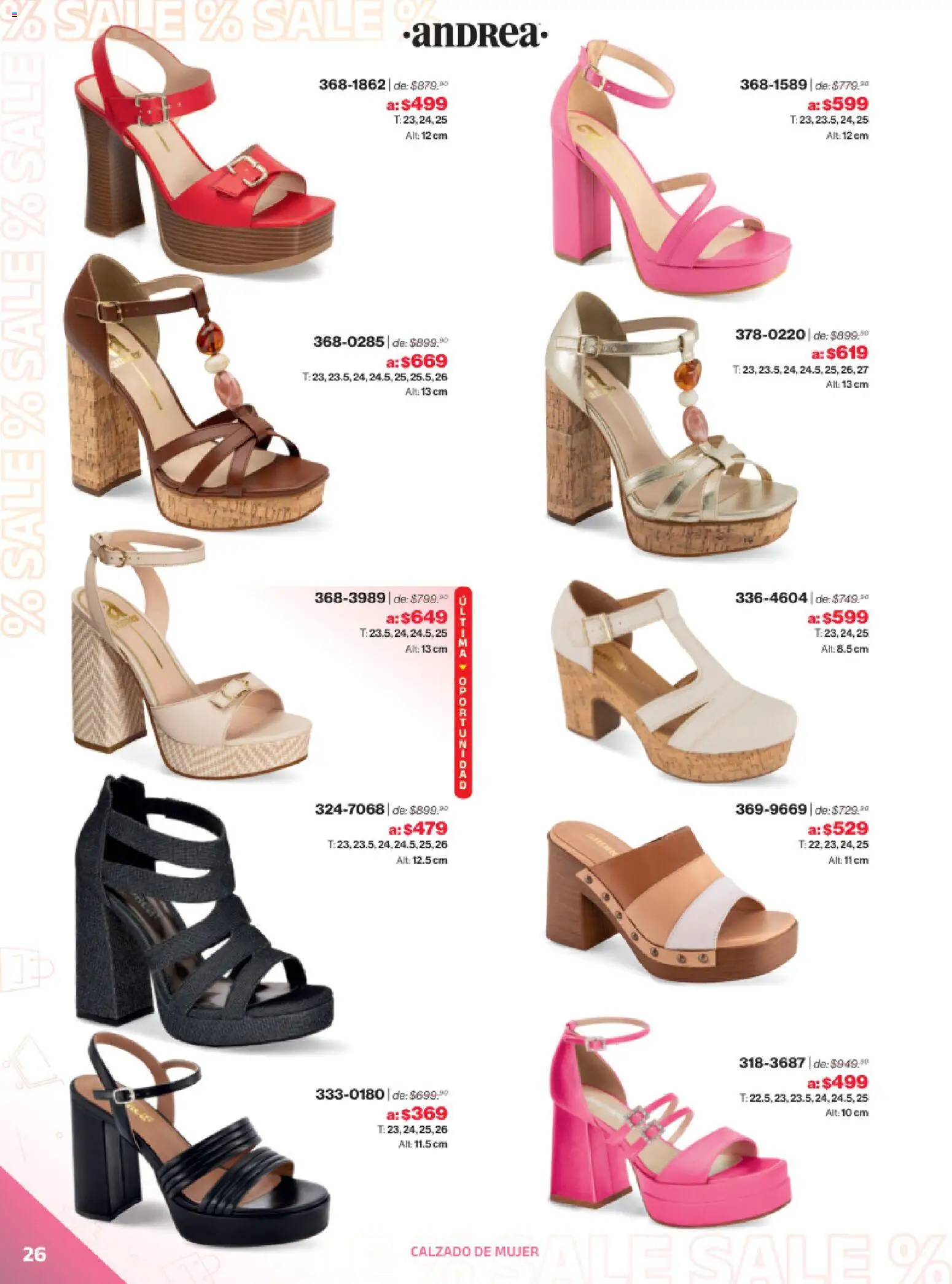 Vista previa las ofertas de la tienda Andrea - Catálogo Outlet desde el 21/12/2025 