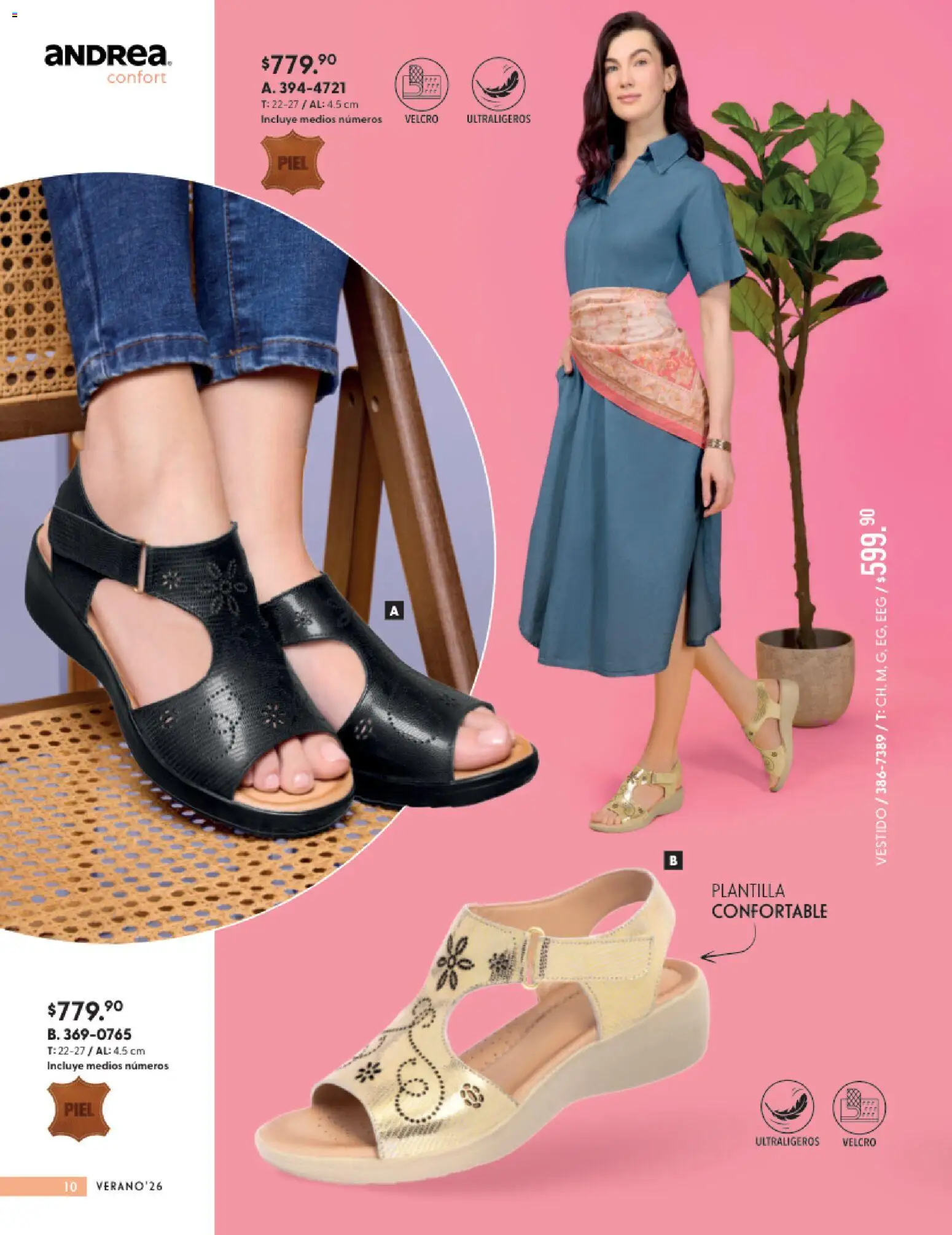 Vista previa las ofertas de la tienda Andrea - Andrea catálogo Calzado Confort desde el 24/05/2026 - Vestido
