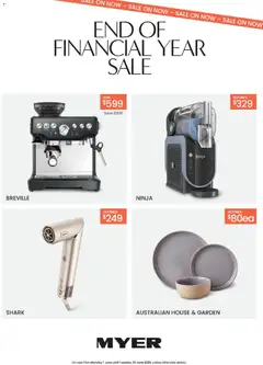 Preview of catalogue Myer End of financial year sale from shop Myer valid 01/06/2026