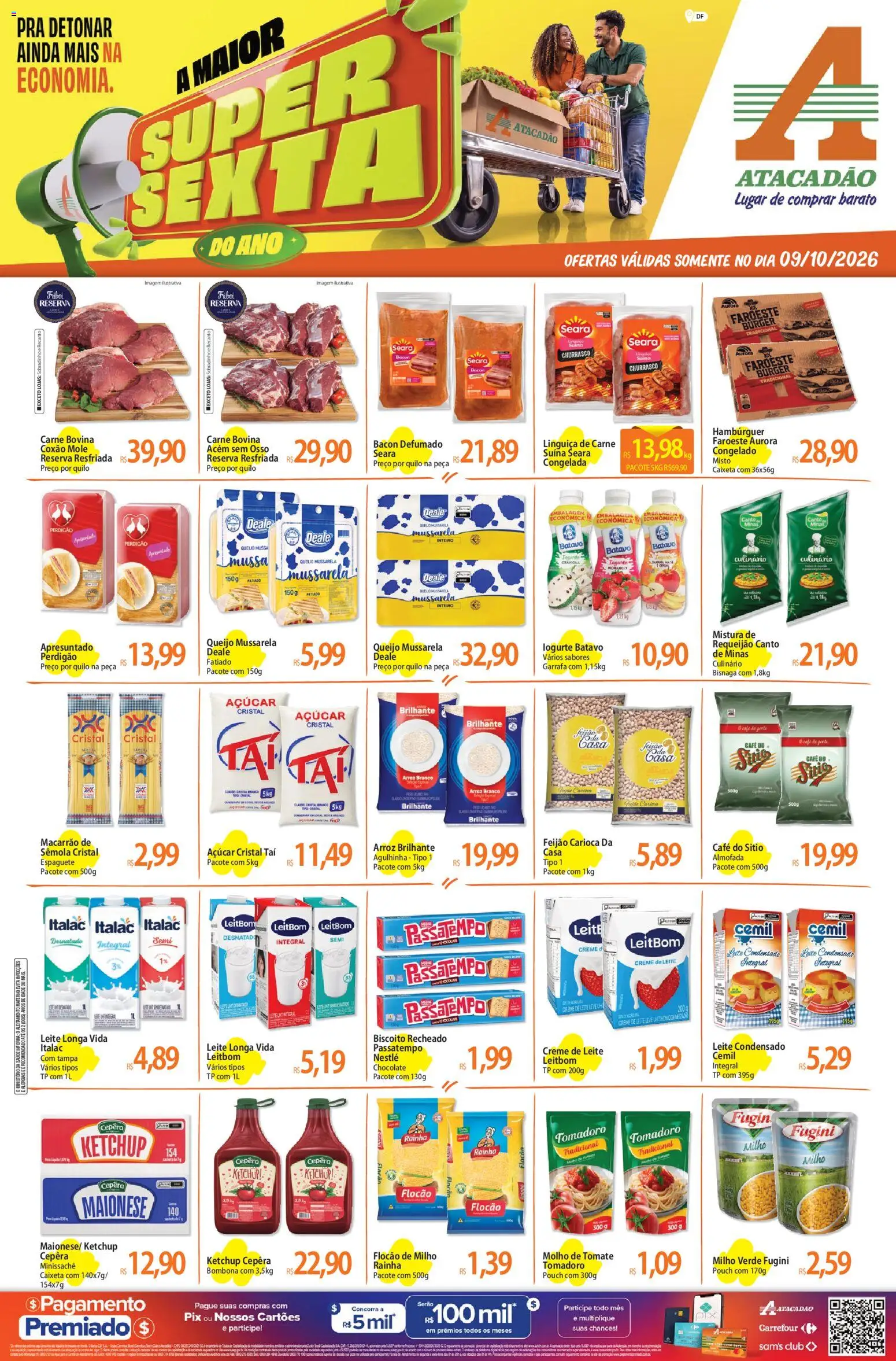 Pré-Visualização do folheto "Atacadão ofertas - DF" da loja Atacadão válido a partir de 09/10/2026