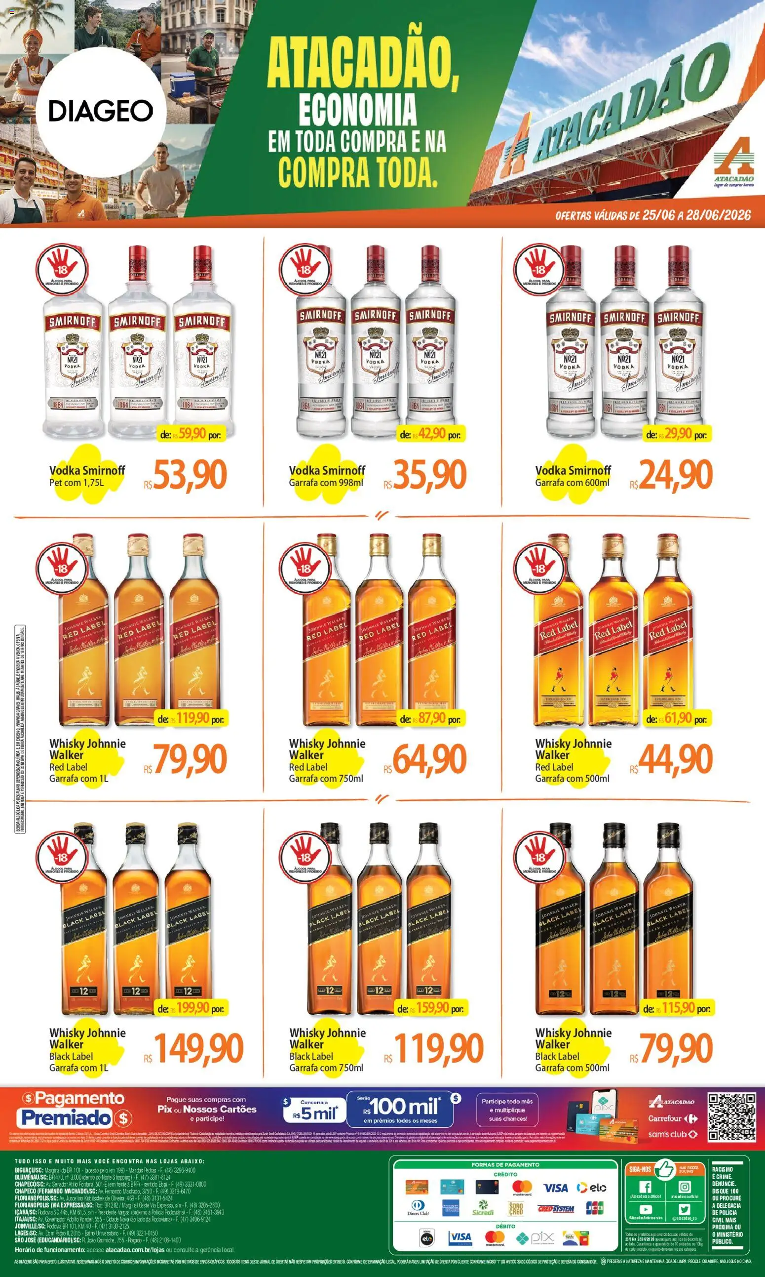 Pré-Visualização do folheto "Atacadão ofertas - SC" da loja Atacadão válido a partir de 25/06/2026