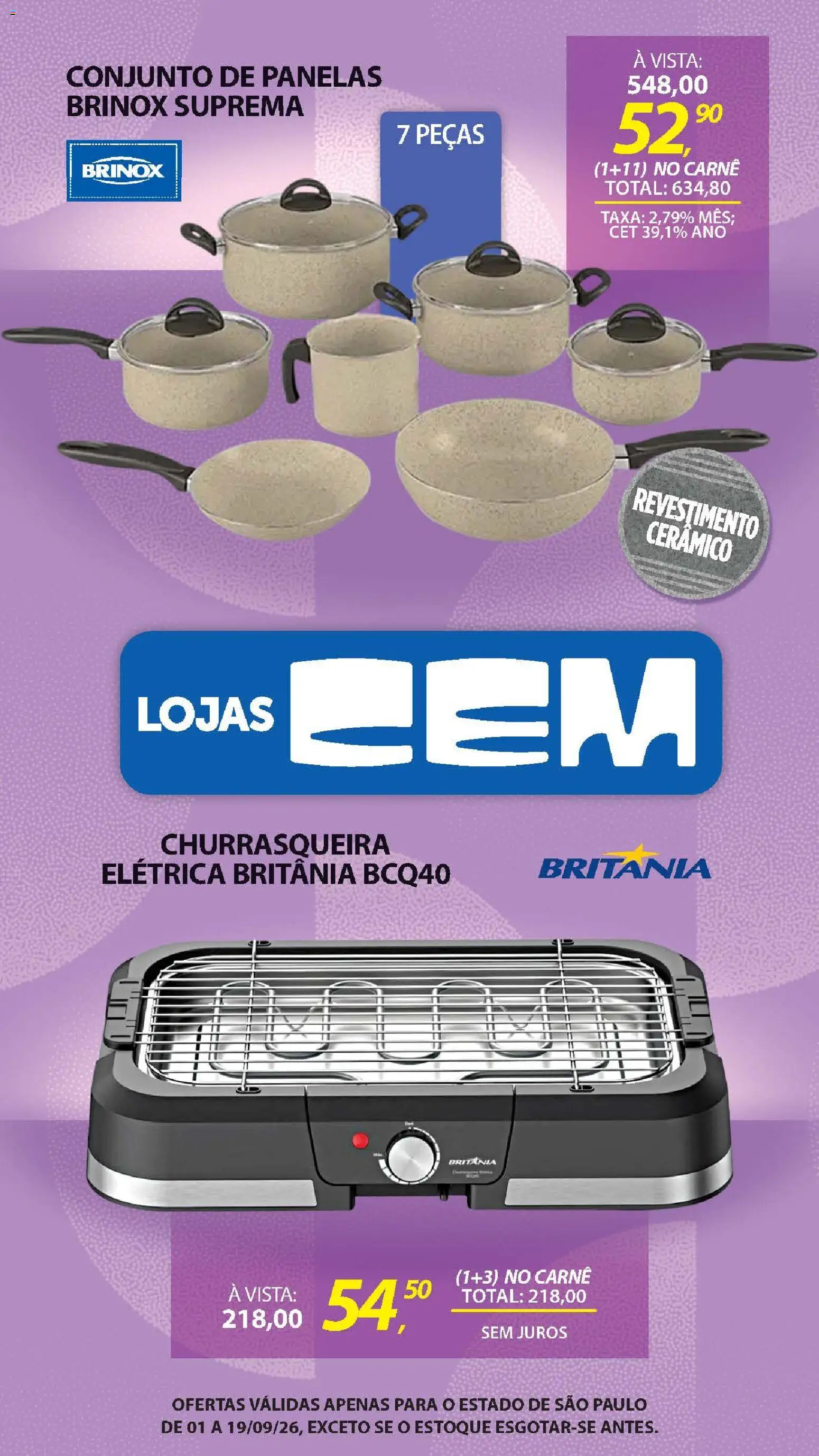 Ofertas Lojas Cem até 19/09/2026. - Página 108