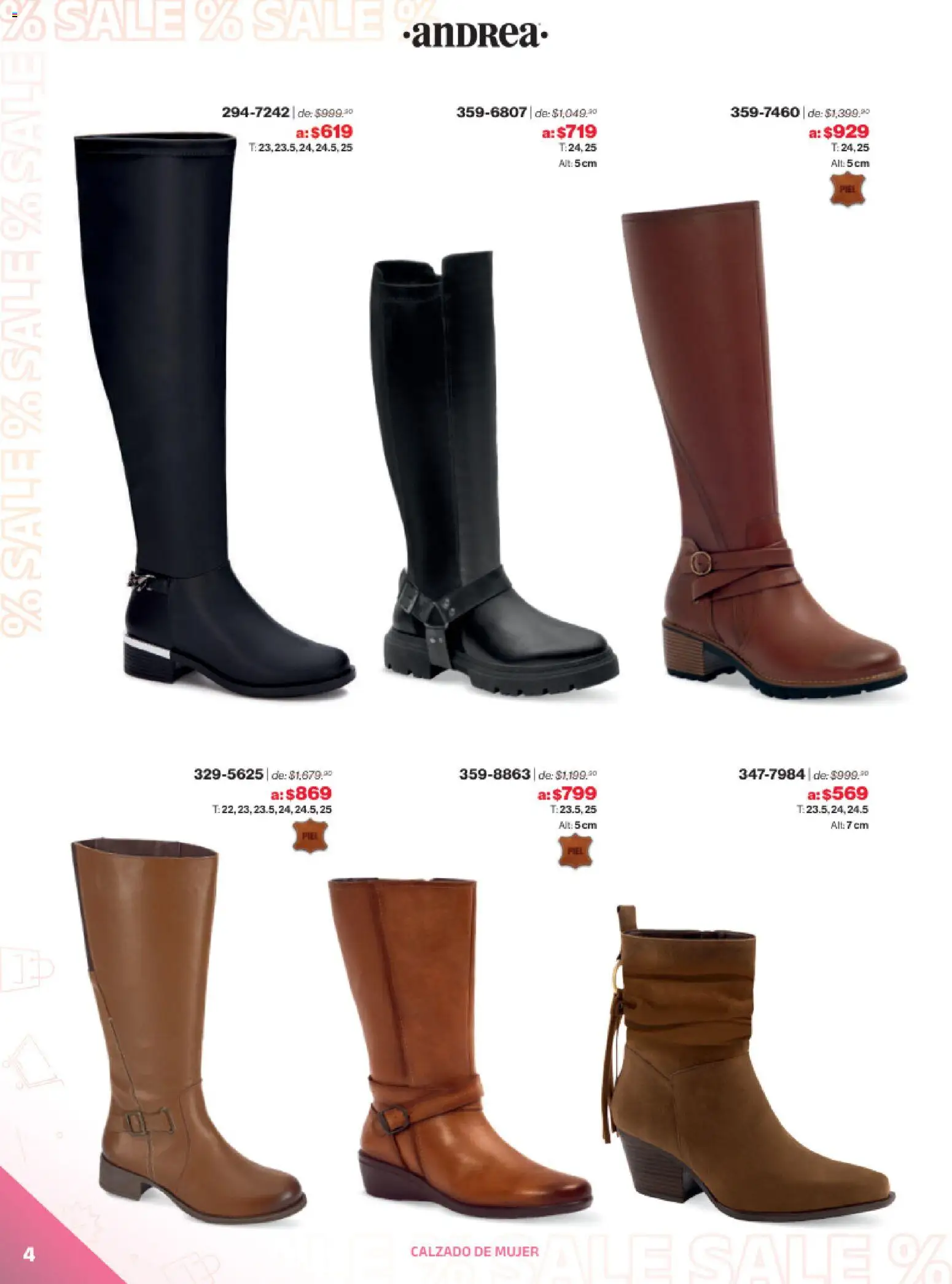 Vista previa las ofertas de la tienda Andrea - Catálogo Outlet desde el 21/12/2025 