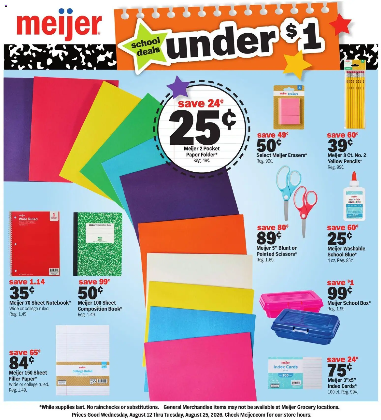 Ad Preview of Meijer Meijer Back to School Deals from 08/12/2026