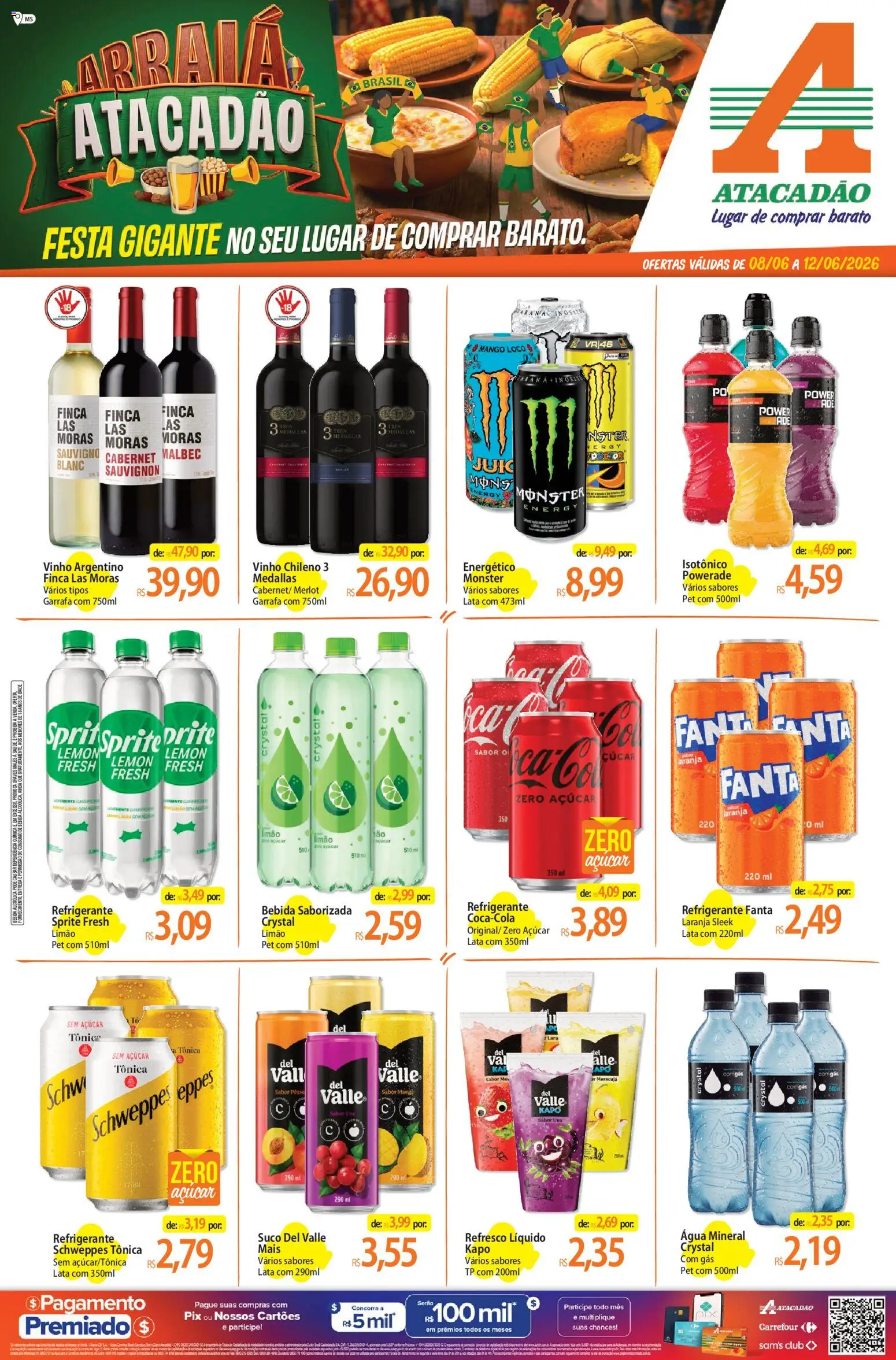 Pré-Visualização do folheto "Atacadão ofertas - MS" da loja Atacadão válido a partir de 08/06/2026